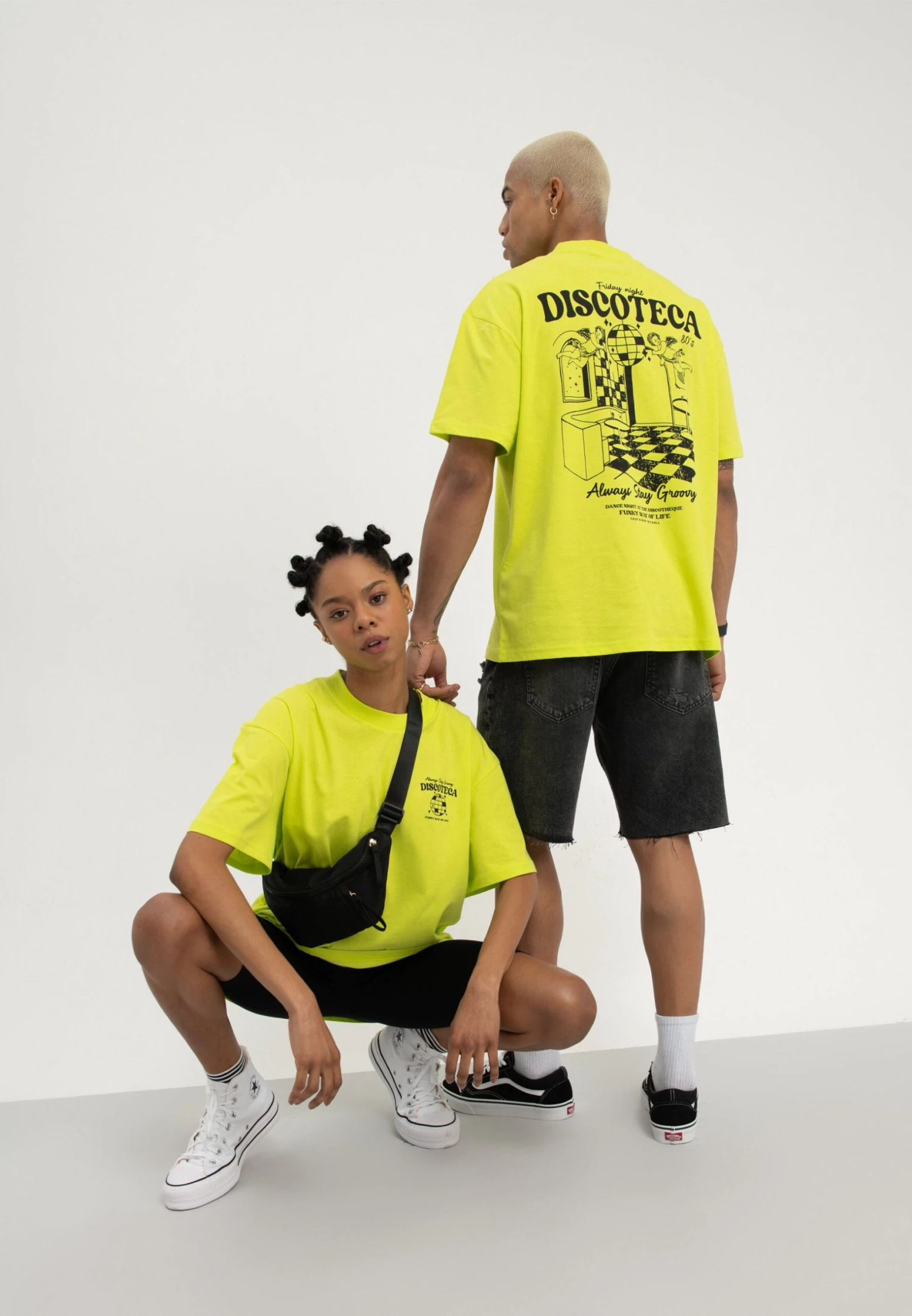 YOURTURN Unisex - T-Shirt Print - Light Green 3 YOURTURN Unisex - T-Shirt Print - Light Green - Afbeelding 3