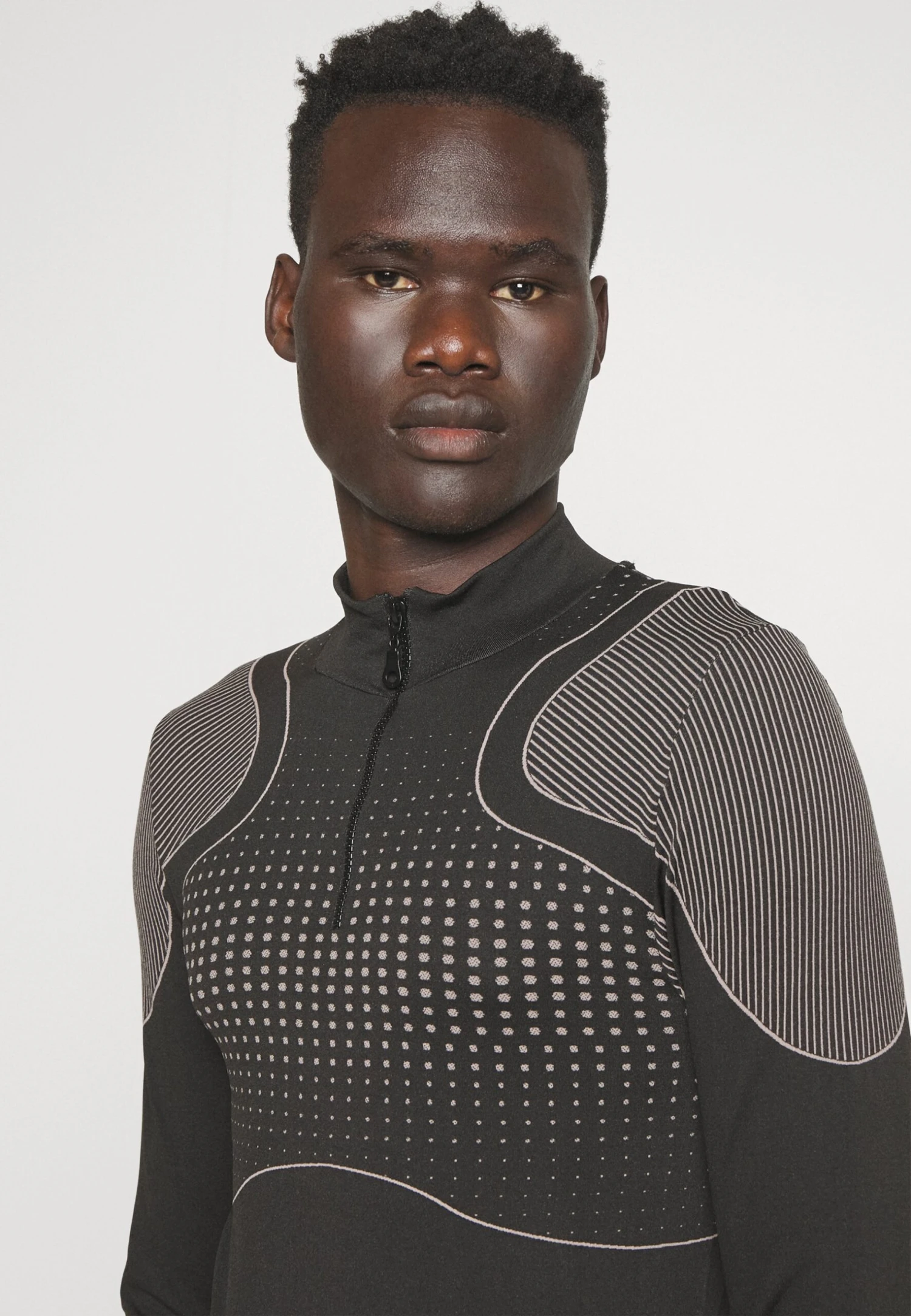 YOURTURN Jaquard Sports Unisex - Longsleeve - Black 4 YOURTURN Jaquard Sports Unisex - Longsleeve - Black - Afbeelding 4