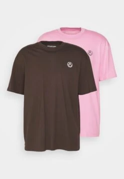 YOURTURN Unisex 2 Pack - T-Shirt Print - BrownPink 14 YOURTURN Unisex 2 Pack - T-Shirt Print - BrownPink -YOURTURN Verkoopwinkel 082ccdc8e8804e22bd05332c3ea33b6f