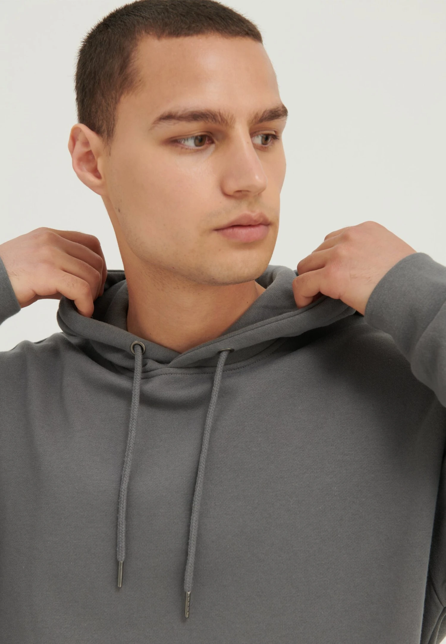 YOURTURN Unisex - Hoodie - Mottled Dark Grey 5 YOURTURN Unisex - Hoodie - Mottled Dark Grey - Afbeelding 5