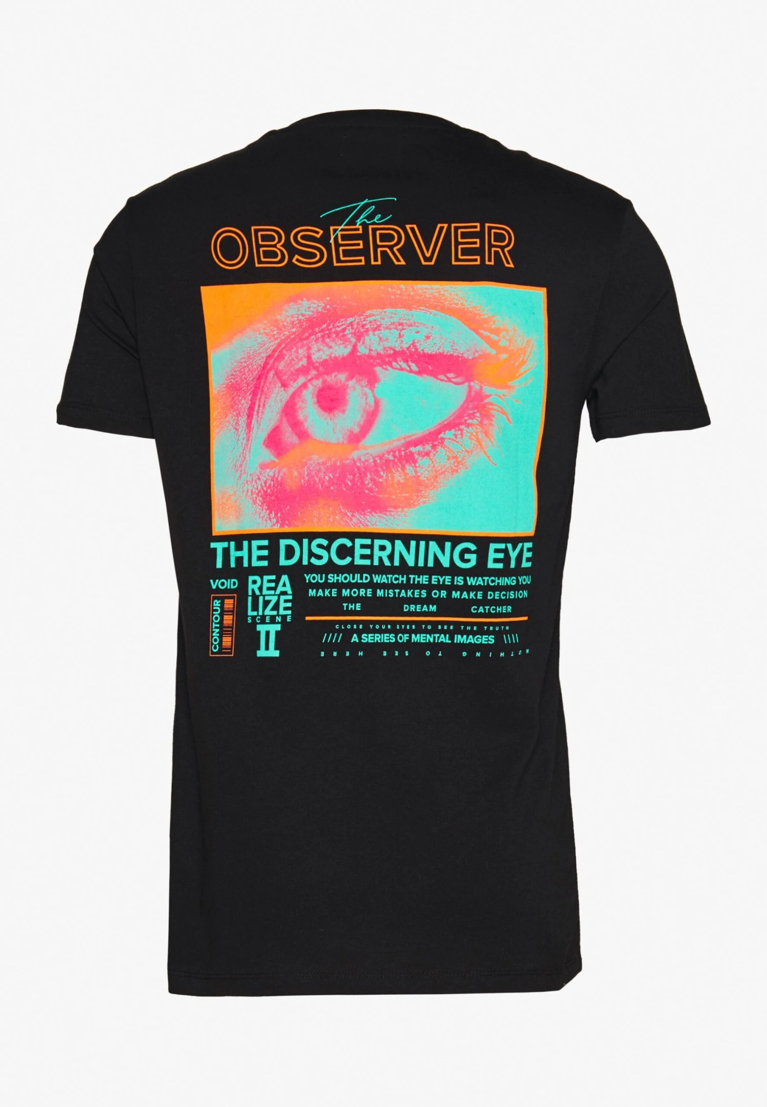 YOURTURN Unisex Observer- T-Shirt Print - Black 1 YOURTURN Unisex Observer- T-Shirt Print - Black