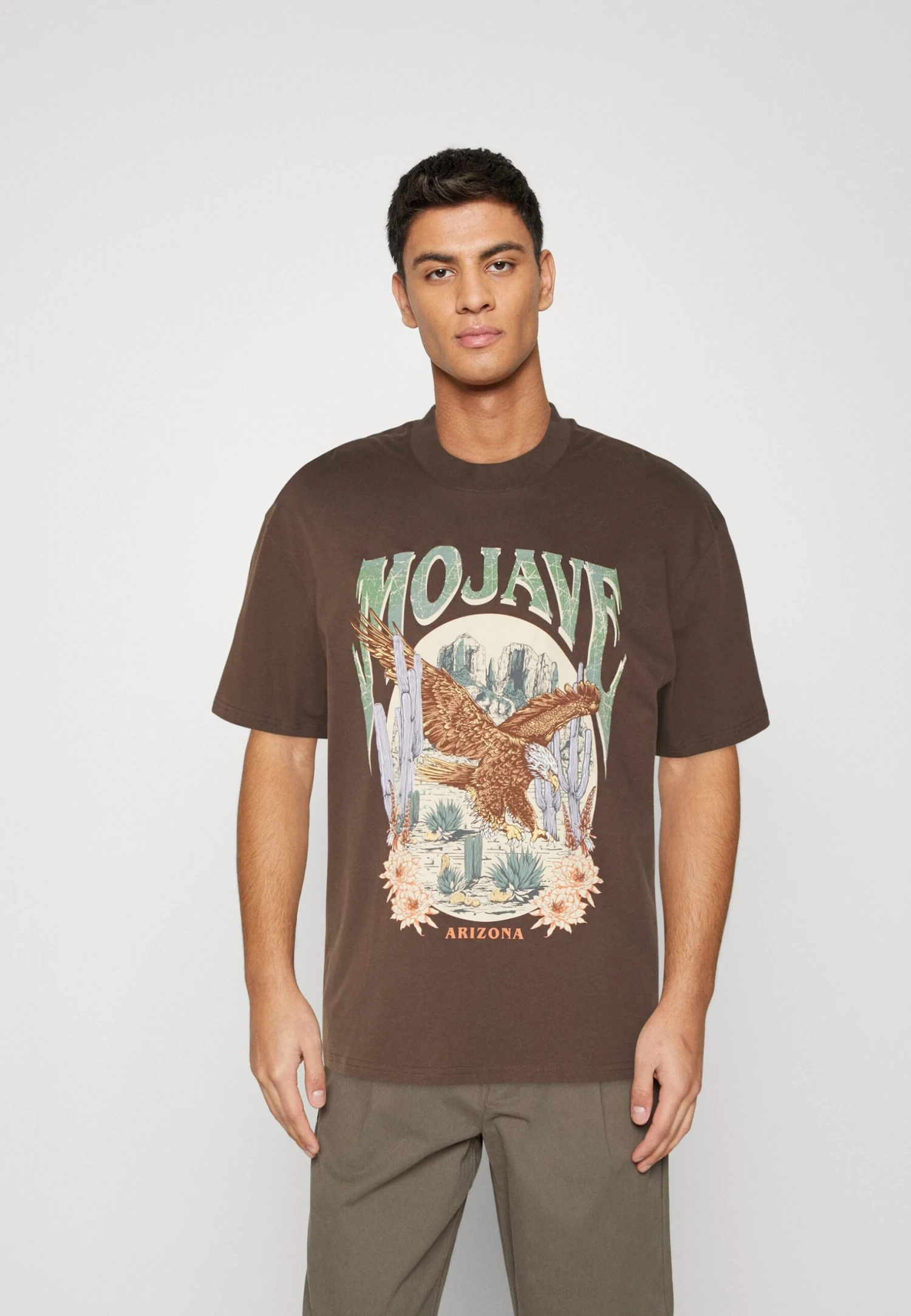 YOURTURN Unisex - T-Shirt Print - Brown 1 YOURTURN Unisex - T-Shirt Print - Brown