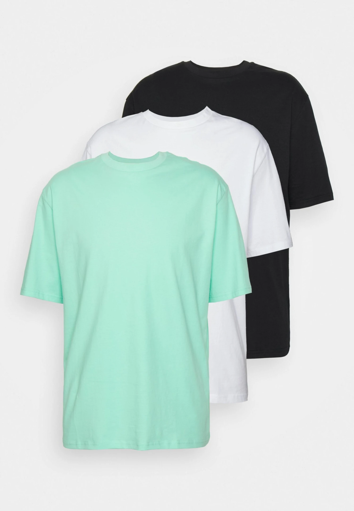 YOURTURN 3Pack Unisex - T-Shirt Basic - White/Mint/Black 7 YOURTURN 3Pack Unisex - T-Shirt Basic - White/Mint/Black - Afbeelding 7