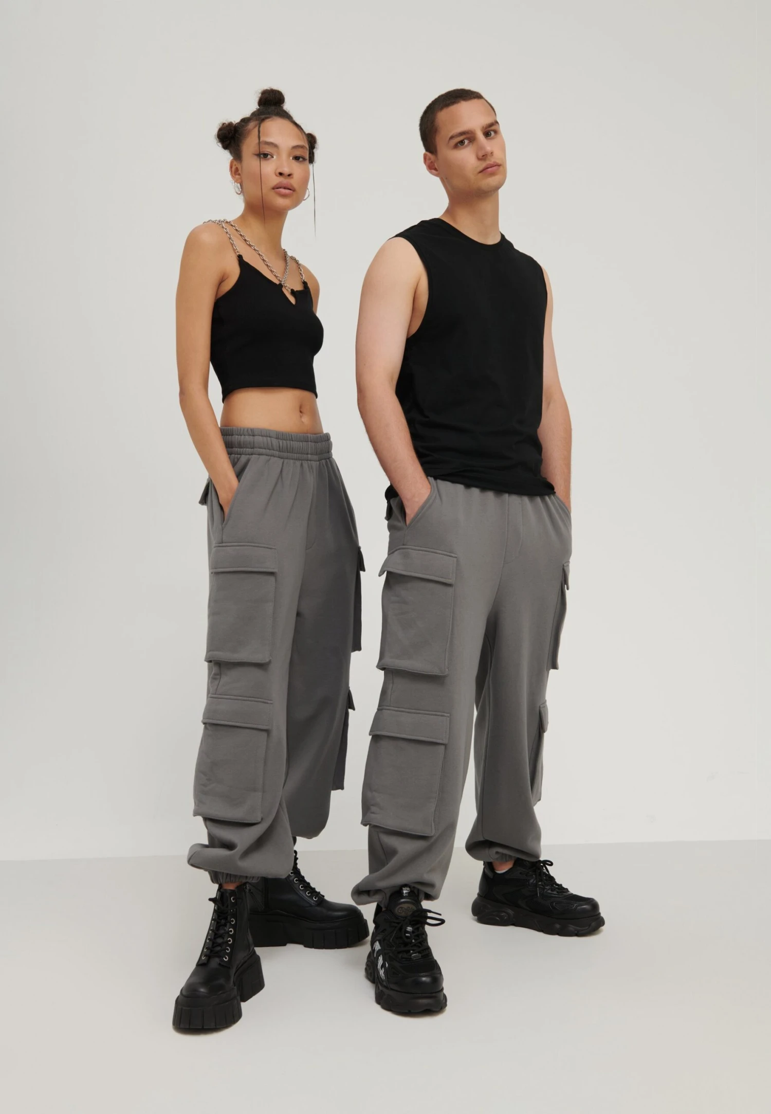 YOURTURN Unisex - Trainingsbroek - Dark Grey 2 YOURTURN Unisex - Trainingsbroek - Dark Grey - Afbeelding 2