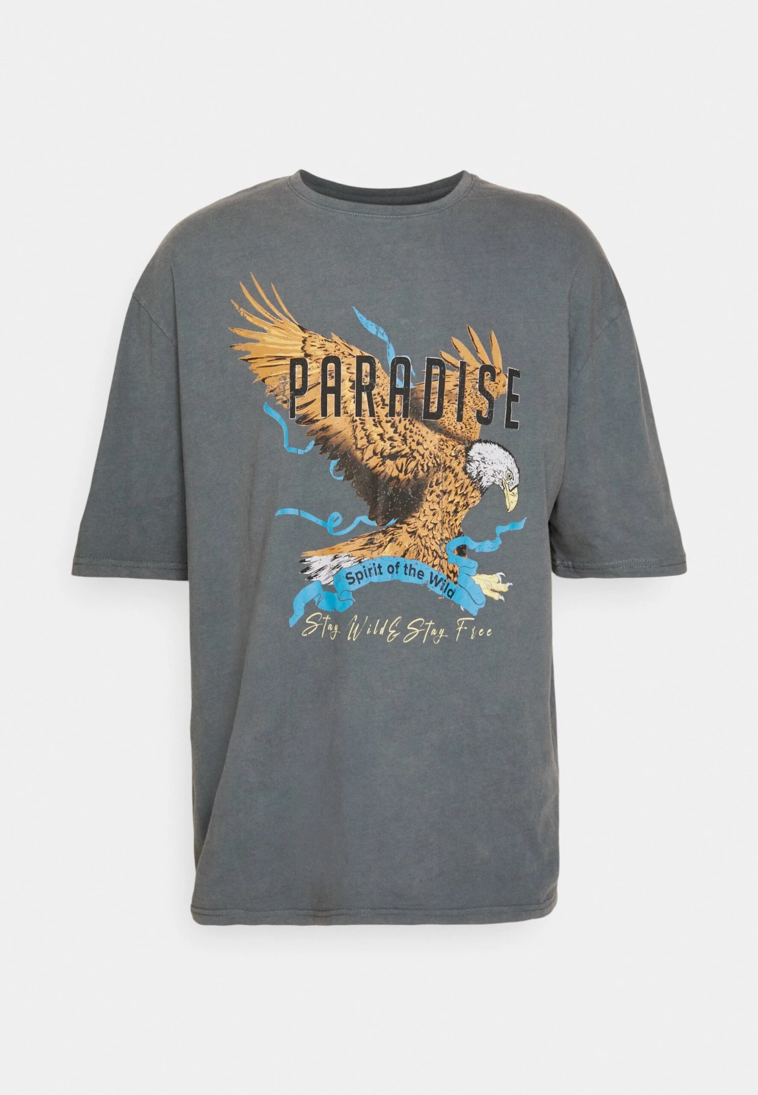 YOURTURN Unisex - T-Shirt Print - Mottled Black 5 YOURTURN Unisex - T-Shirt Print - Mottled Black - Afbeelding 5