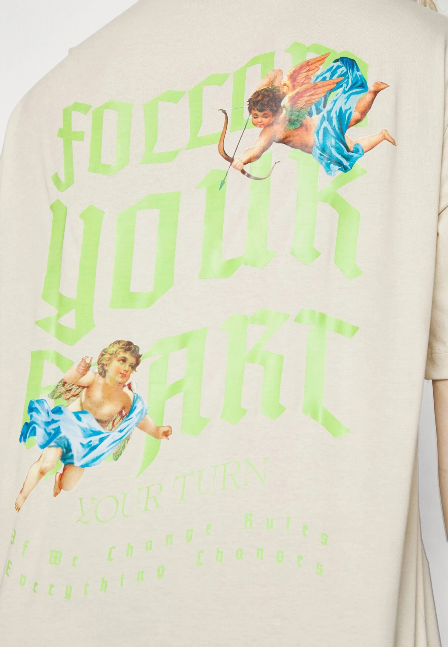 YOURTURN Unisex - T-Shirt Print - Beige 6 YOURTURN Unisex - T-Shirt Print - Beige - Afbeelding 6