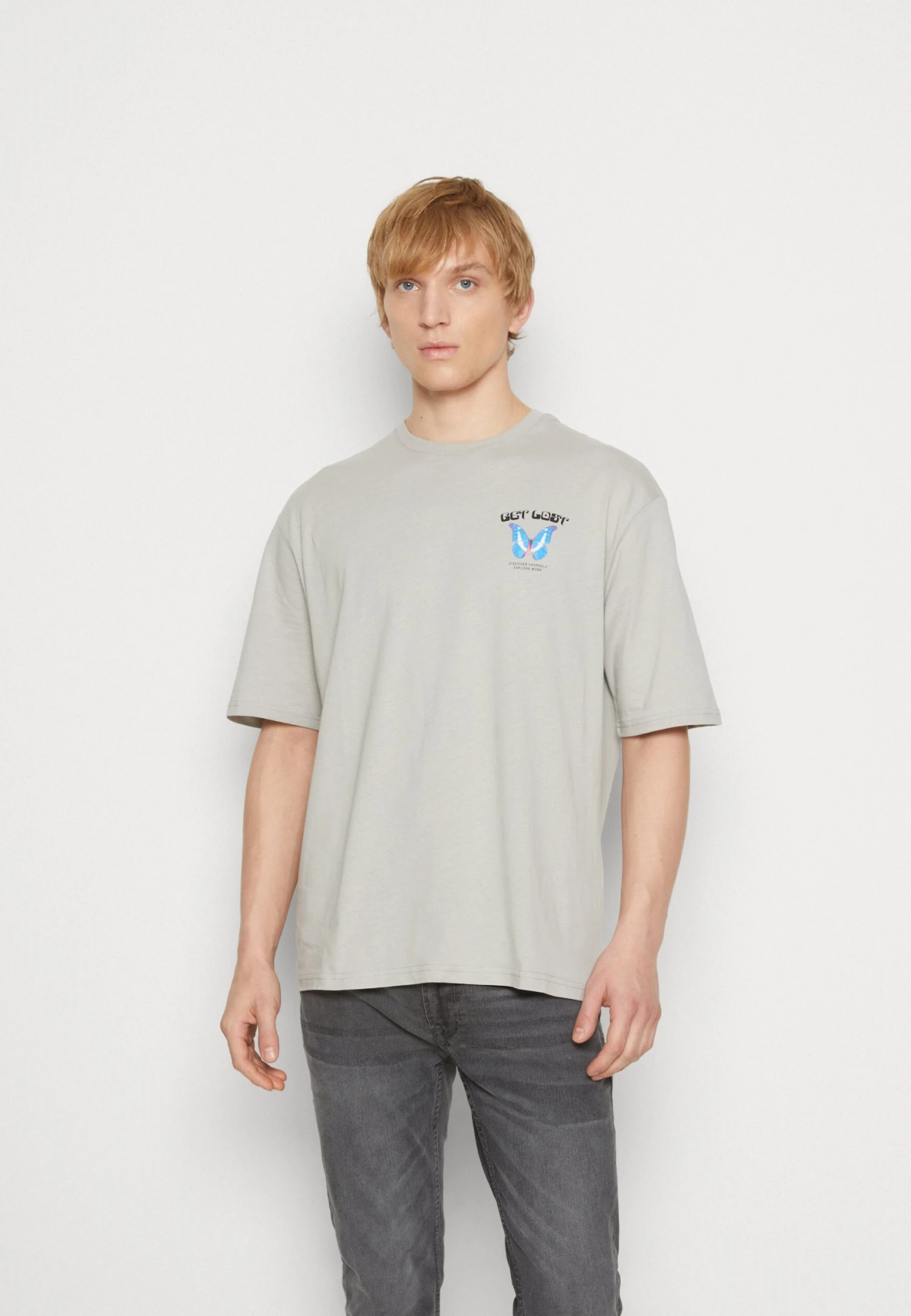 YOURTURN Get Lost Tee Unisex - T-Shirt Print - Grey 1 YOURTURN Get Lost Tee Unisex - T-Shirt Print - Grey