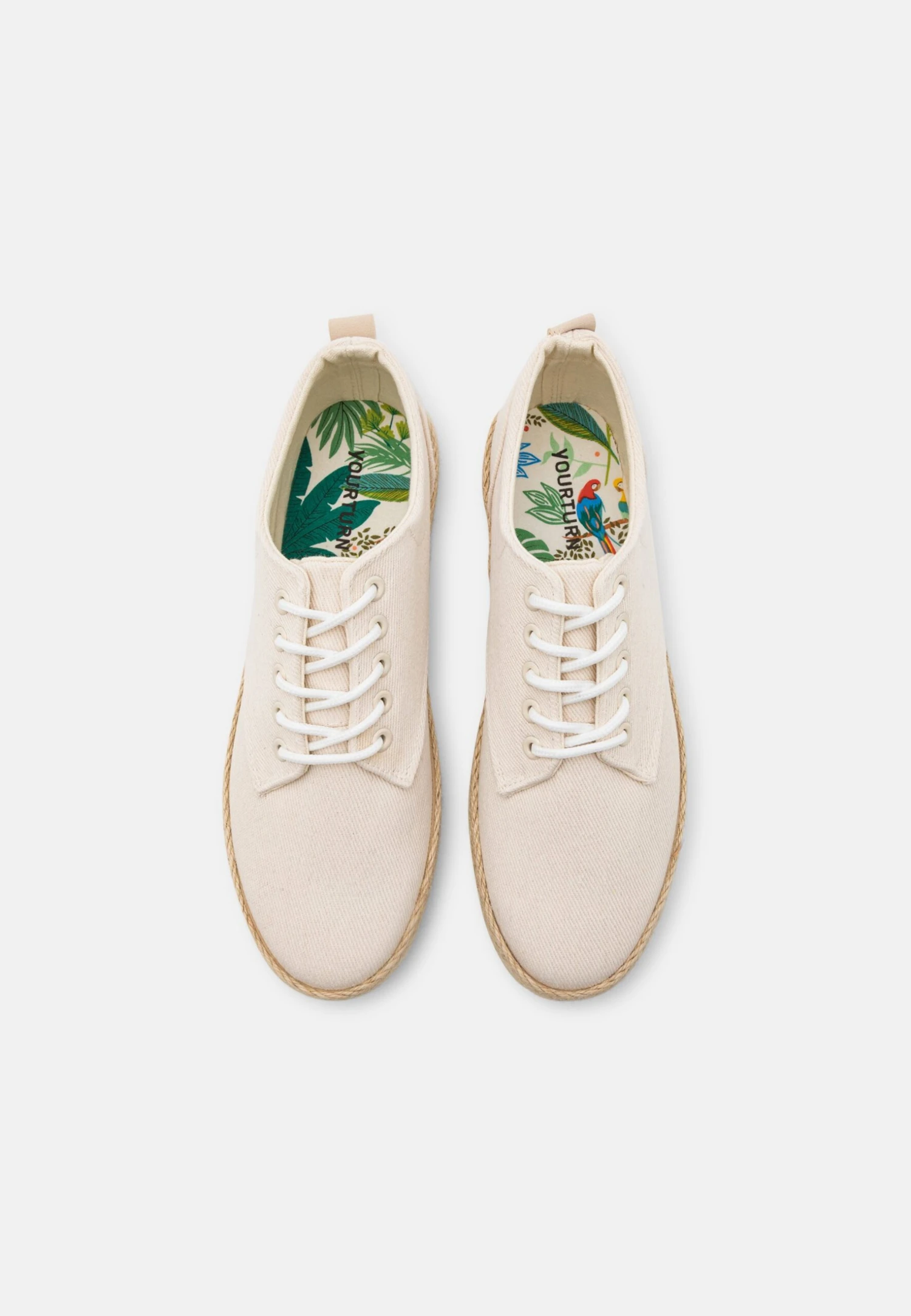 YOURTURN Unisex - Sportieve Veterschoenen - Beige 4 YOURTURN Unisex - Sportieve Veterschoenen - Beige - Afbeelding 4