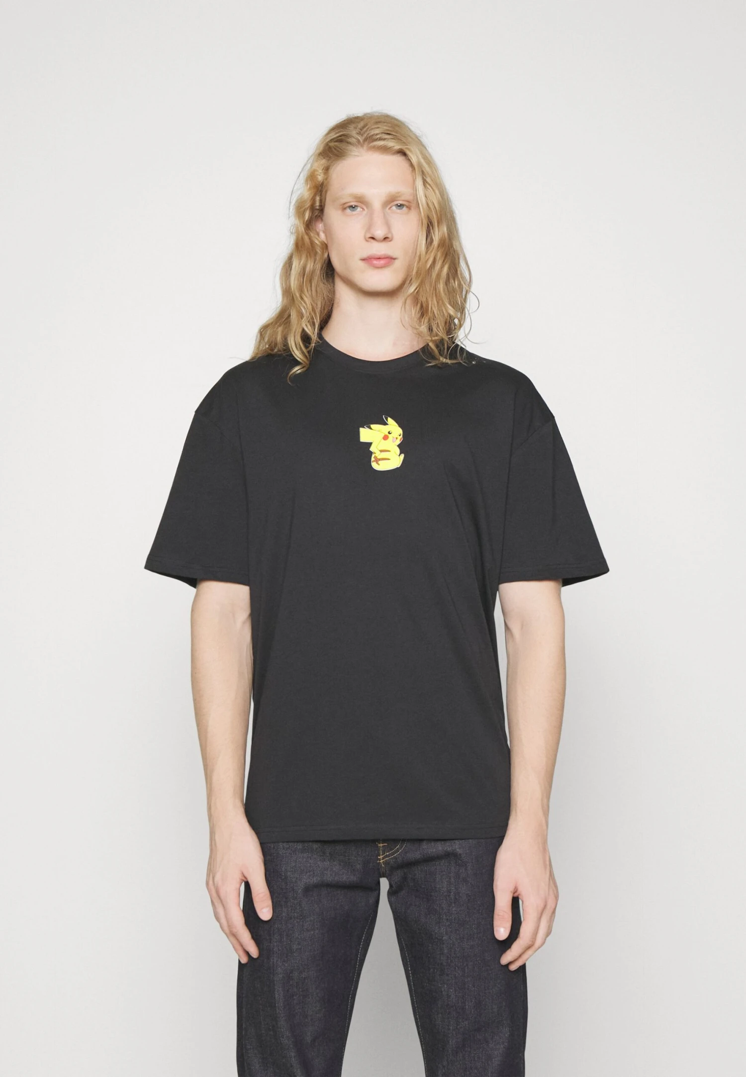 YOURTURN Pokemon Pikachu Unisex - T-Shirt Print - Black 1 YOURTURN Pokemon Pikachu Unisex - T-Shirt Print - Black