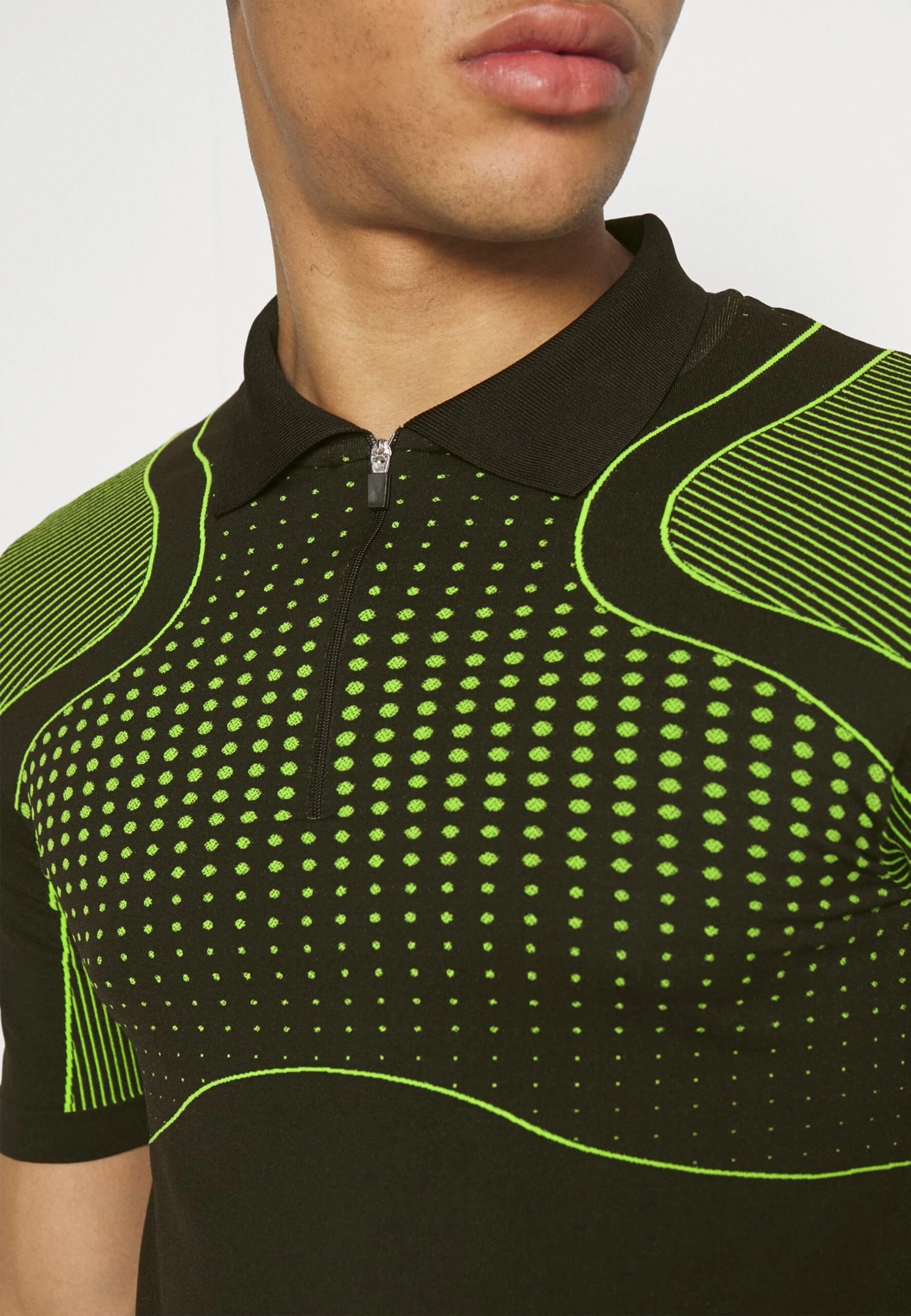 YOURTURN Unisex - Poloshirt - Black/Green 6 YOURTURN Unisex - Poloshirt - Black/Green - Afbeelding 6