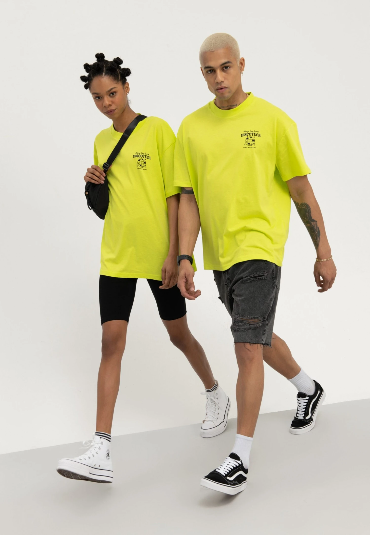 YOURTURN Unisex - T-Shirt Print - Light Green 2 YOURTURN Unisex - T-Shirt Print - Light Green - Afbeelding 2