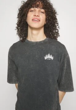 YOURTURN Skull Graphic Tee Unisex - T-Shirt Print - Mottled Black -YOURTURN Verkoopwinkel 5af2e41f27104c59808e8bcc301bfbf3