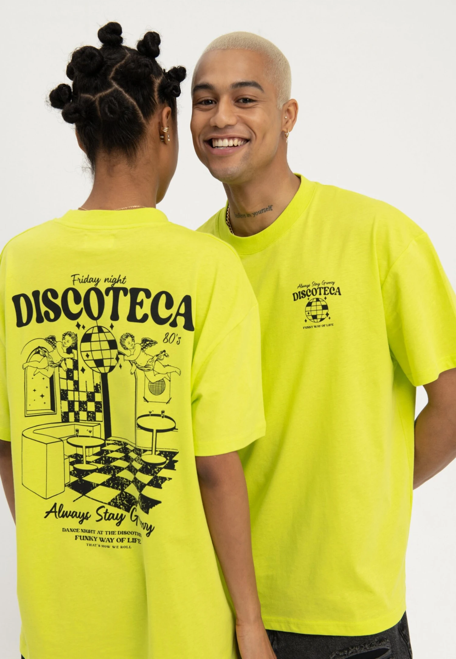 YOURTURN Unisex - T-Shirt Print - Light Green 4 YOURTURN Unisex - T-Shirt Print - Light Green - Afbeelding 4