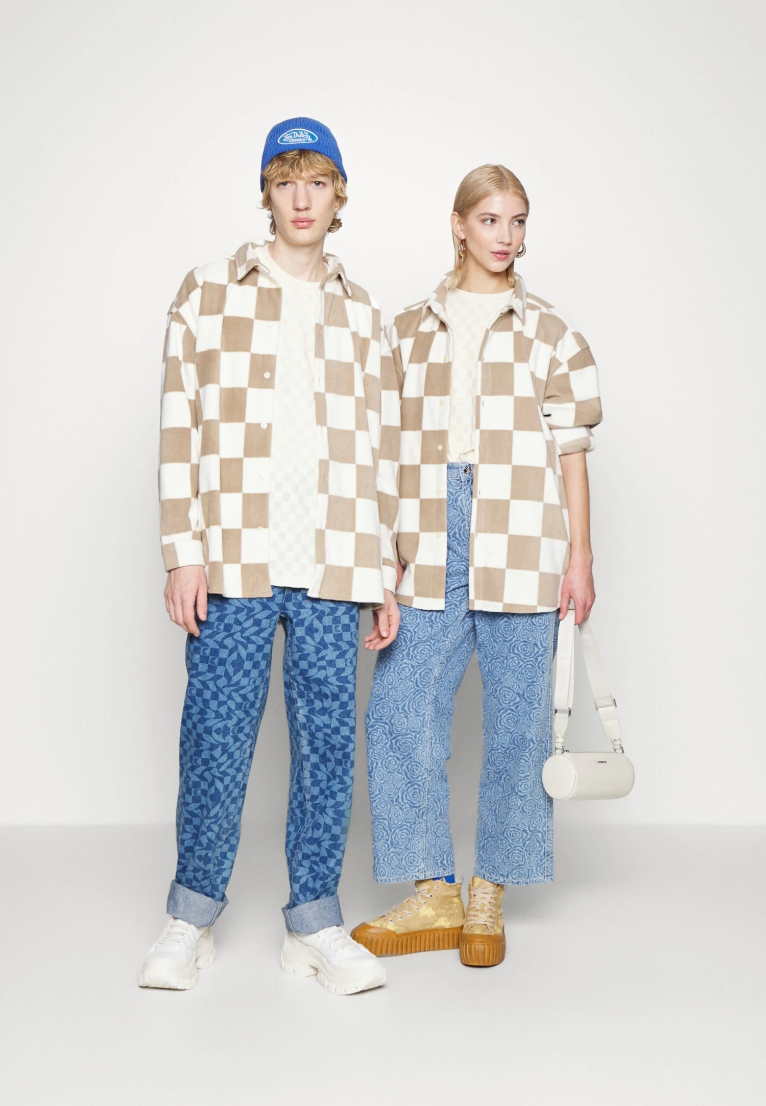 YOURTURN Unisex - Overhemdblouse - Beige 2 YOURTURN Unisex - Overhemdblouse - Beige - Afbeelding 2