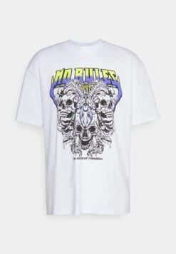 YOURTURN Rule Skull Graphic Tee Unisex - T-Shirt Print - White -YOURTURN Verkoopwinkel 68ce6e2ef5464ff5af39c9b482f98a1a