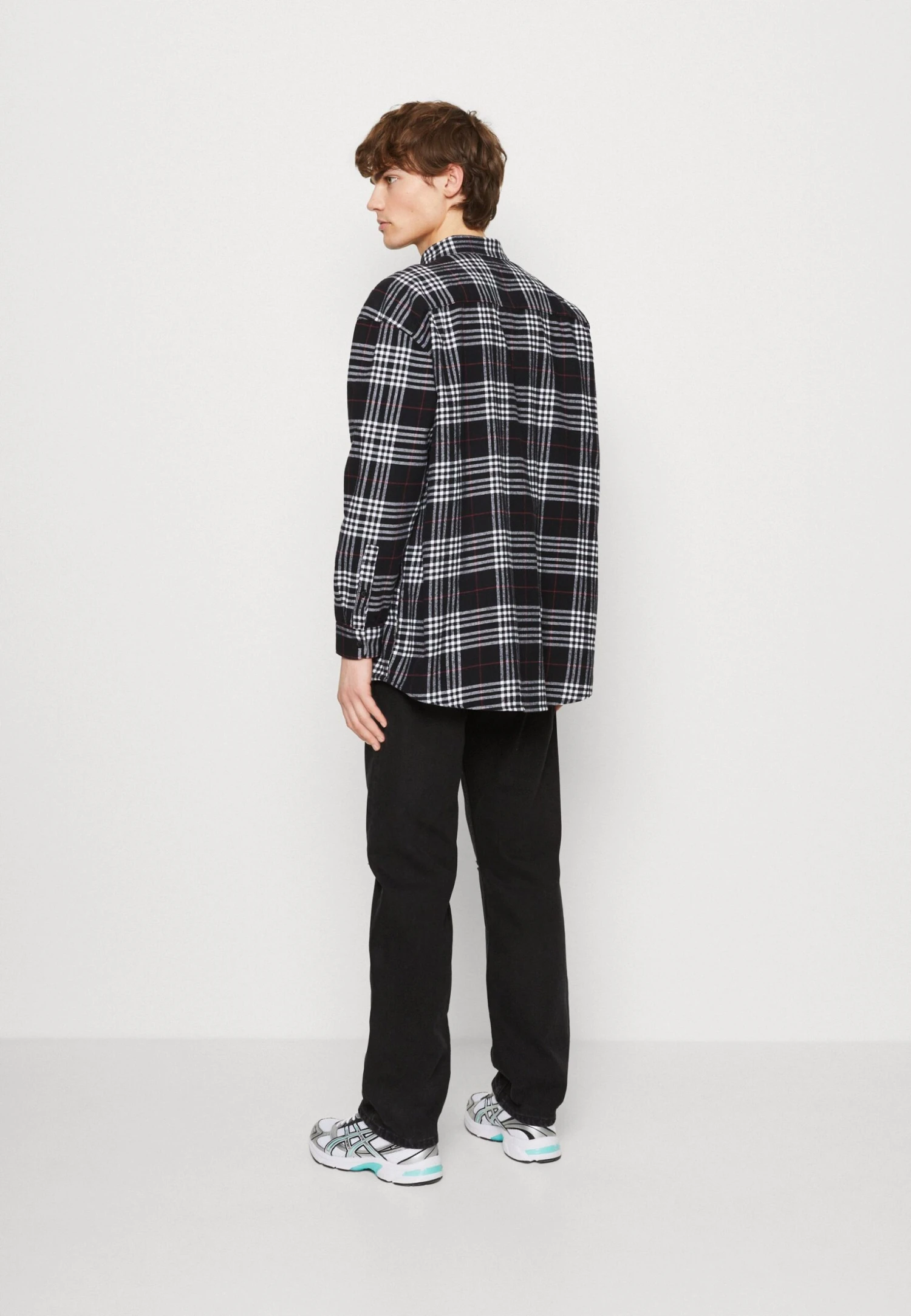 YOURTURN Unisex - Overhemdblouse - White/Black 3 YOURTURN Unisex - Overhemdblouse - White/Black - Afbeelding 3