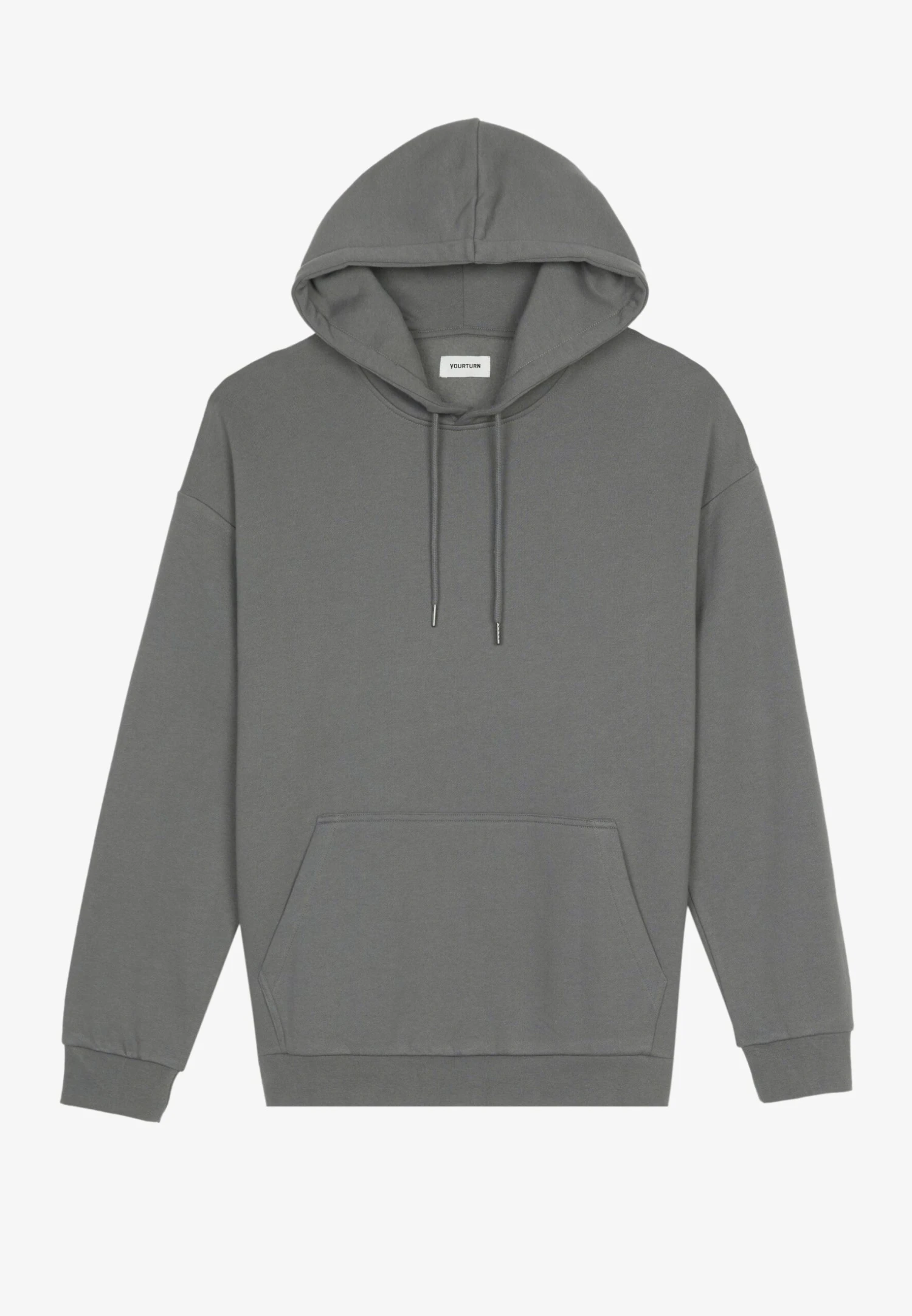 YOURTURN Unisex - Hoodie - Mottled Dark Grey 4 YOURTURN Unisex - Hoodie - Mottled Dark Grey - Afbeelding 4