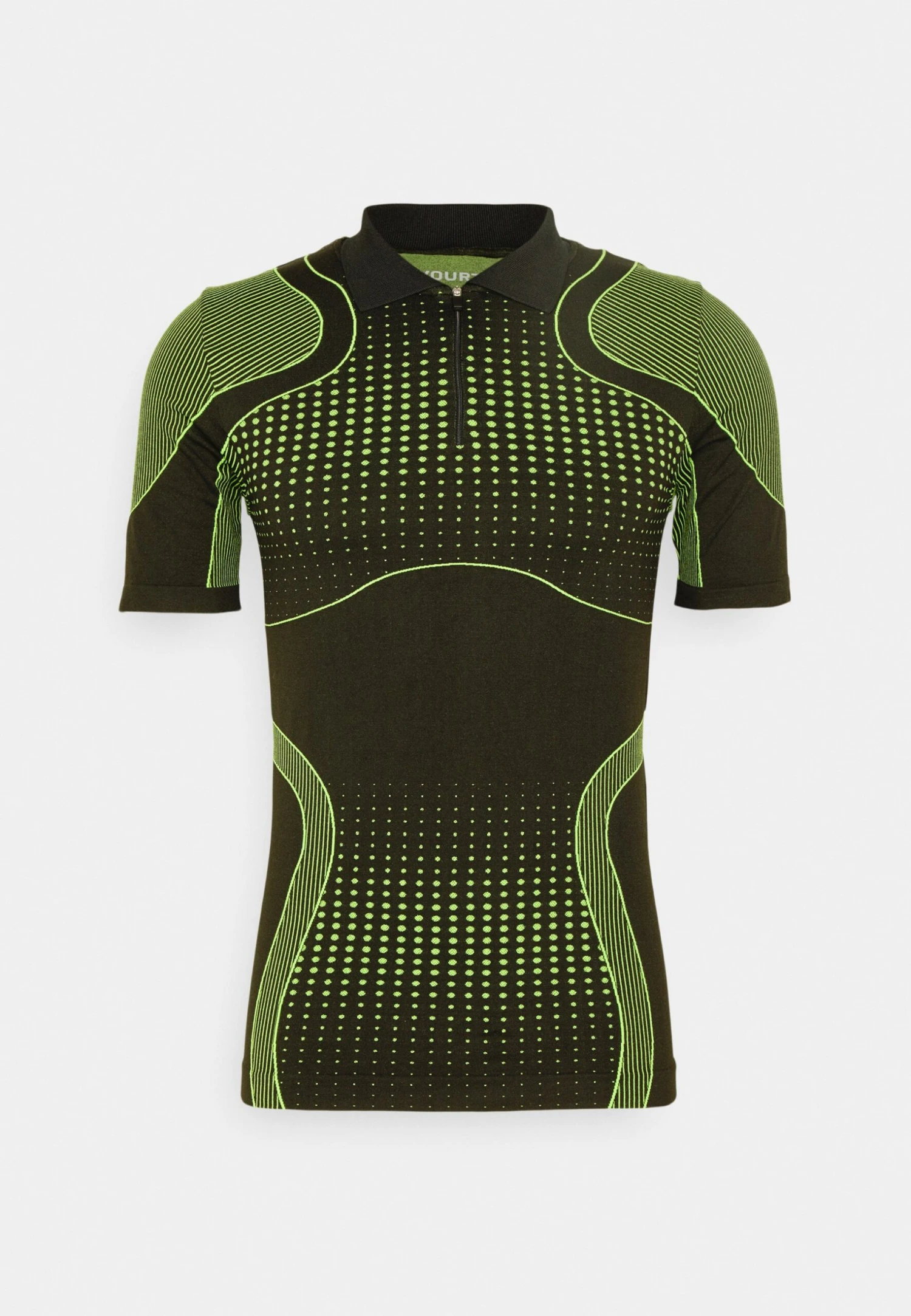 YOURTURN Unisex - Poloshirt - Black/Green 5 YOURTURN Unisex - Poloshirt - Black/Green - Afbeelding 5