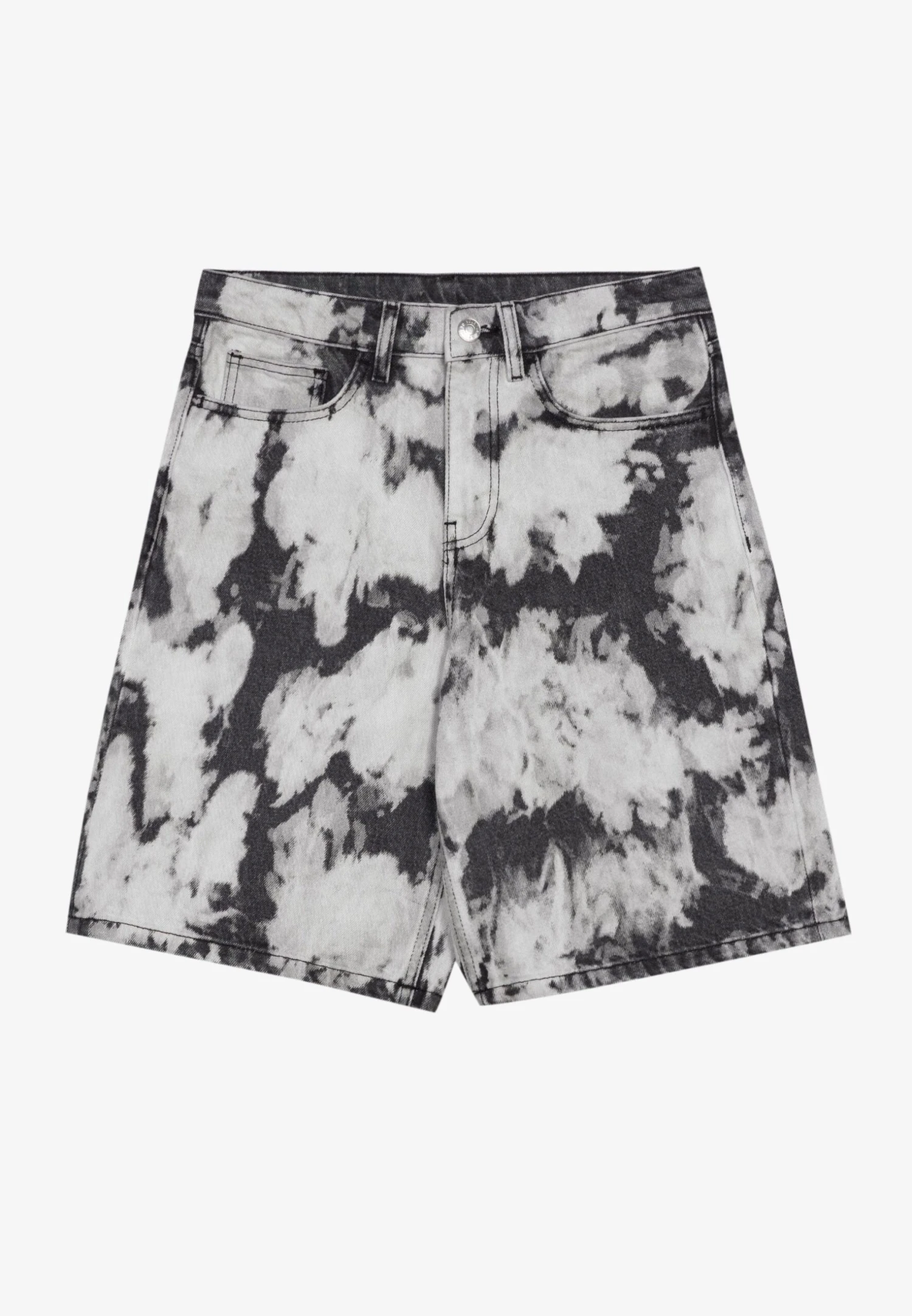 YOURTURN Unisex - Jeansshort - Black Denim 4 YOURTURN Unisex - Jeansshort - Black Denim - Afbeelding 4