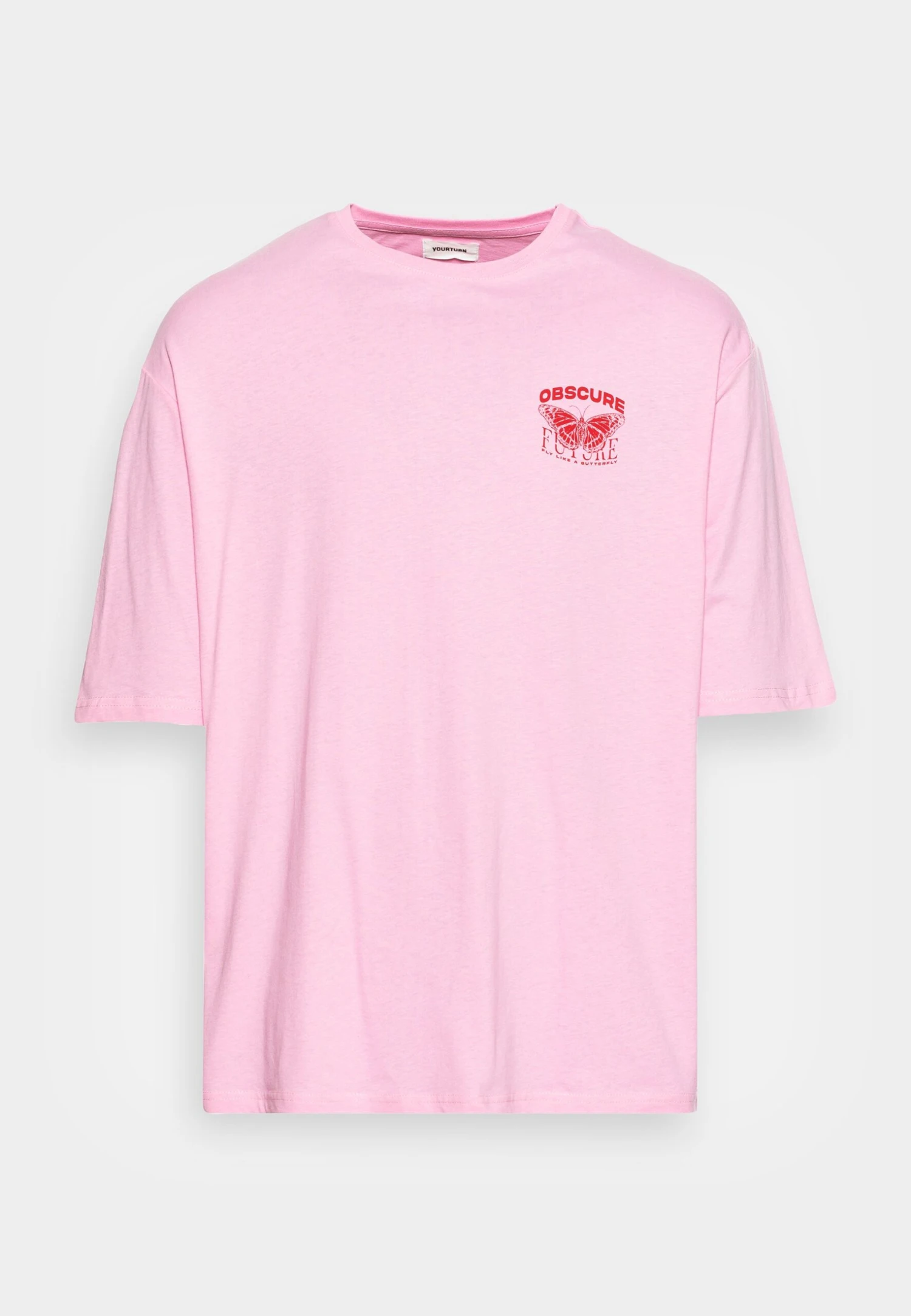 YOURTURN Nostalgia Future Tee Unisex - T-Shirt Print - Pink 4 YOURTURN Nostalgia Future Tee Unisex - T-Shirt Print - Pink - Afbeelding 4