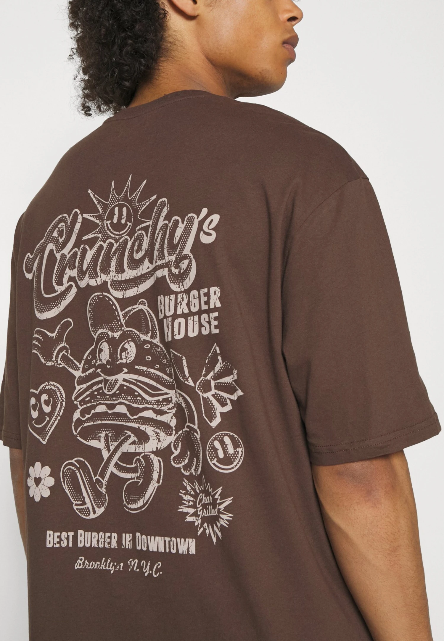 YOURTURN Unisex - T-Shirt Print - Brown 6 YOURTURN Unisex - T-Shirt Print - Brown - Afbeelding 6