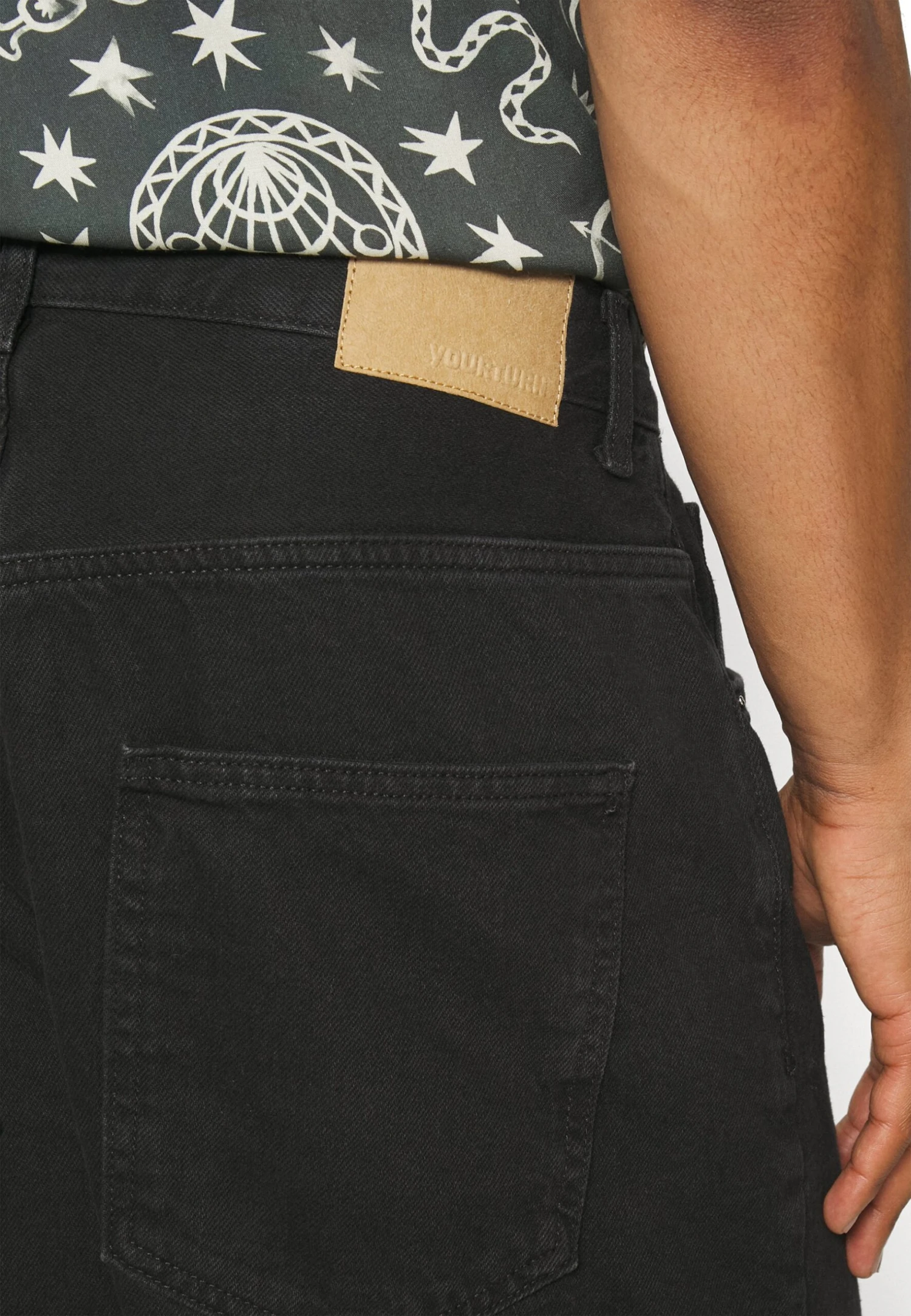 YOURTURN Baggy Jeans Unisex - Relaxed Fit Jeans - Black Denim 5 YOURTURN Baggy Jeans Unisex - Relaxed Fit Jeans - Black Denim - Afbeelding 5