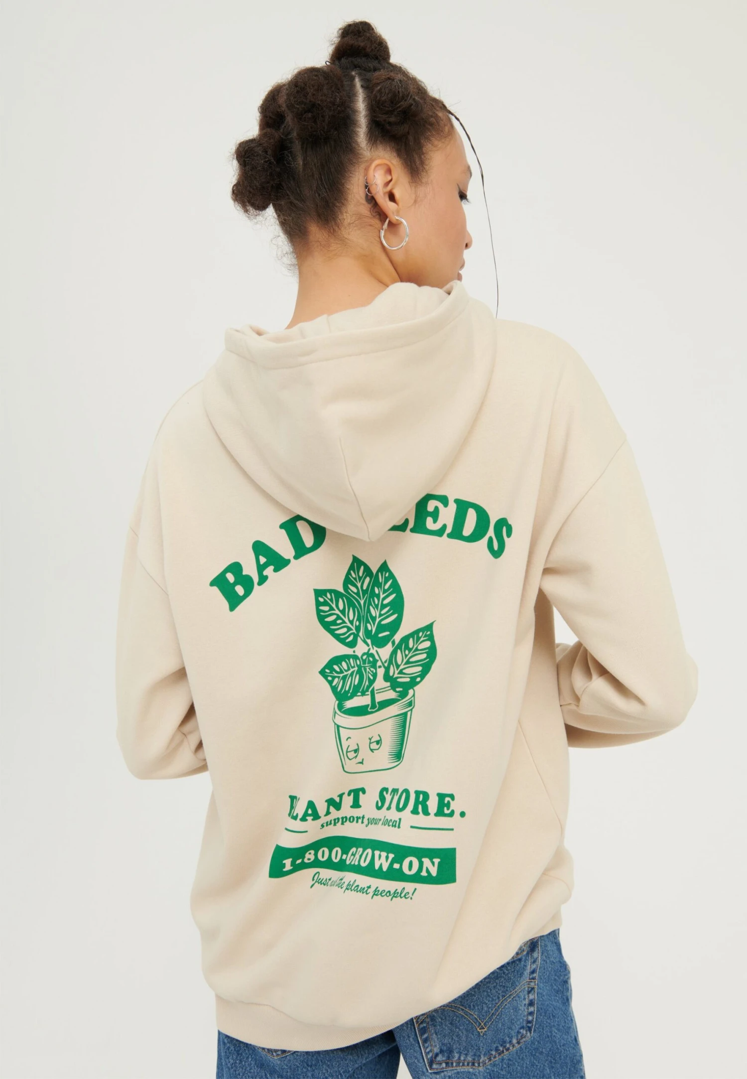 YOURTURN Unisex - Hoodie - Beige 3 YOURTURN Unisex - Hoodie - Beige - Afbeelding 3