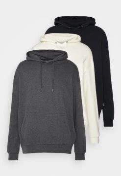 YOURTURN Unisex 3 Pack - Hoodie - Black/Mottled Dark Grey/Off White 12 YOURTURN Unisex 3 Pack - Hoodie - Black/Mottled Dark Grey/Off White -YOURTURN Verkoopwinkel 9f67d9effa7b40808acf2ad0fce05e81
