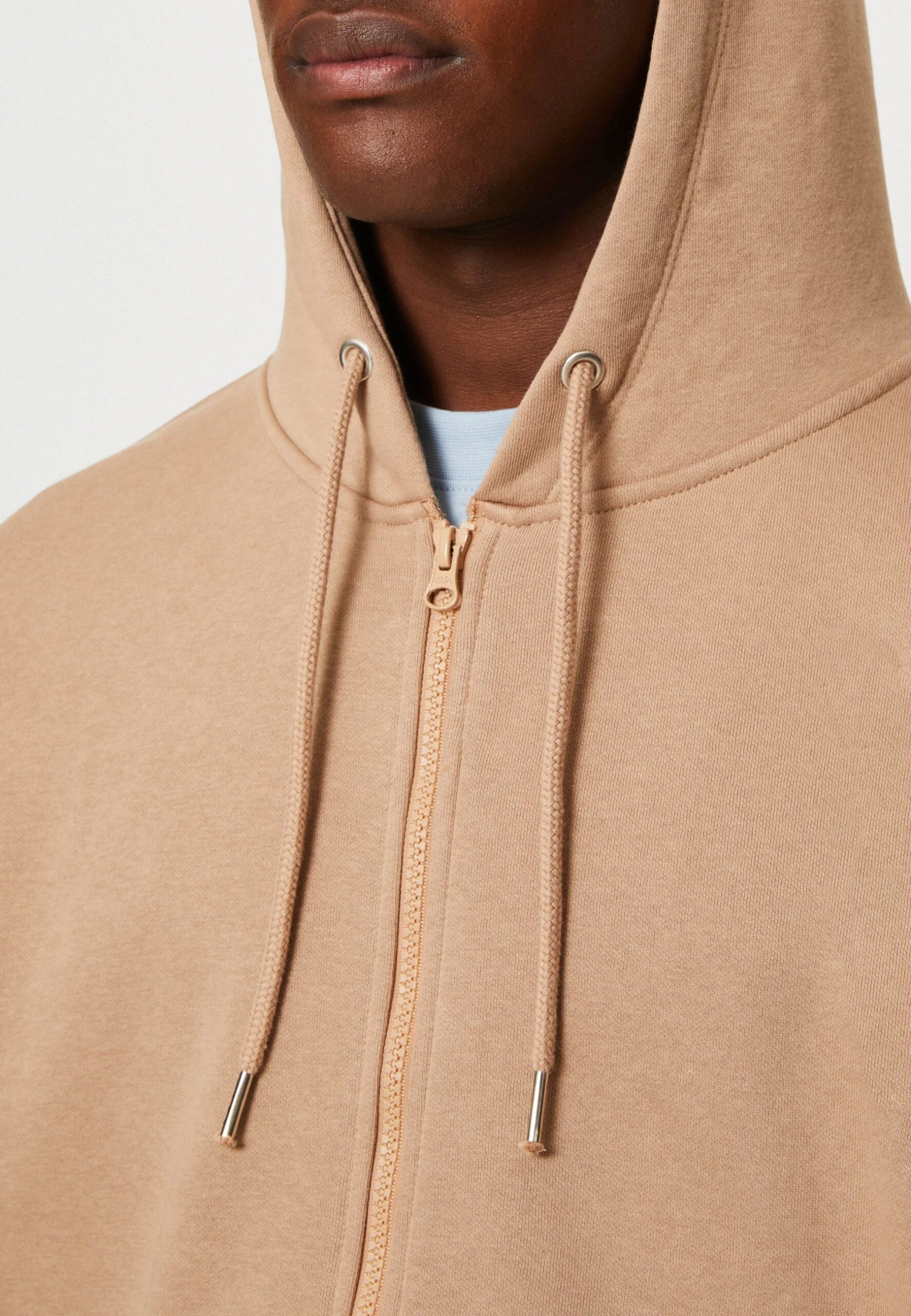 YOURTURN Unisex - Sweater Met Rits - Tan 6 YOURTURN Unisex - Sweater Met Rits - Tan - Afbeelding 6