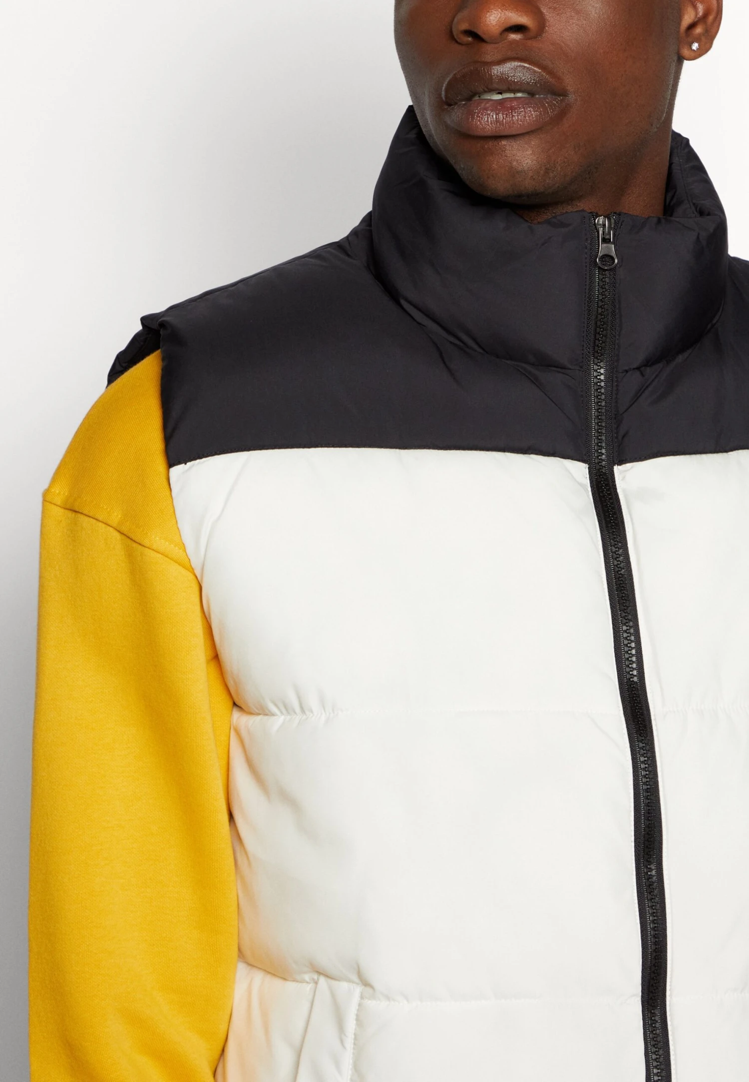 YOURTURN Puffer Vest Unisex - Bodywarmer - Black/White 6 YOURTURN Puffer Vest Unisex - Bodywarmer - Black/White - Afbeelding 6