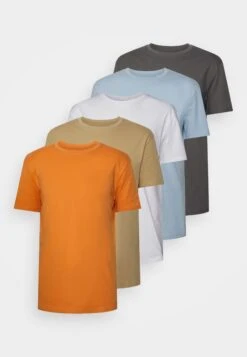 YOURTURN Unisex 5 Pack - T-Shirt Basic - White/Apricot/Light Blue 12 YOURTURN Unisex 5 Pack - T-Shirt Basic - White/Apricot/Light Blue -YOURTURN Verkoopwinkel ac01883394f243b19aa4c83fb52974fc