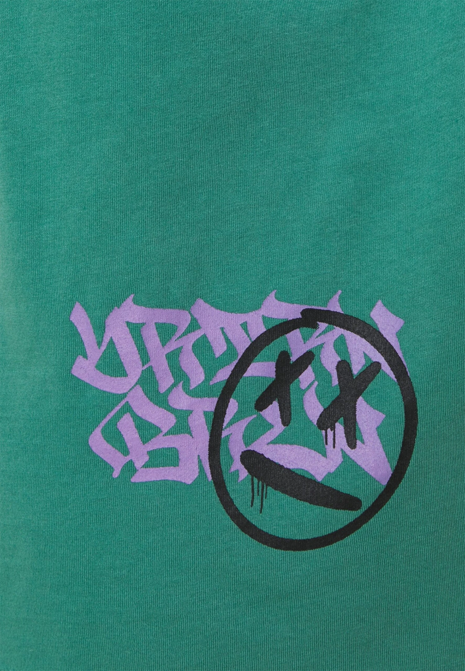 YOURTURN Print Wash Unisex - T-Shirt Print - Green 3 YOURTURN Print Wash Unisex - T-Shirt Print - Green - Afbeelding 3