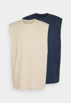 YOURTURN Unisex 2 Pack - Top - Beige/Dark Blue 12 YOURTURN Unisex 2 Pack - Top - Beige/Dark Blue -YOURTURN Verkoopwinkel b55d40a197f94f29b51876acd9a8af53