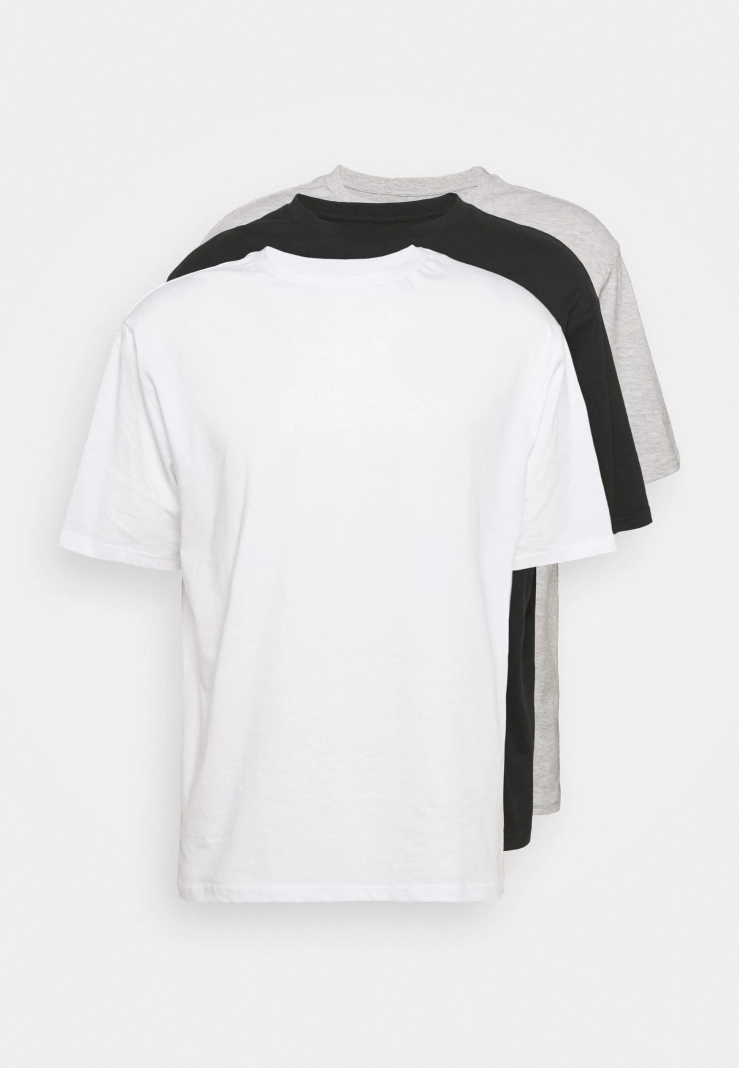 YOURTURN 3Pack Unisex - T-Shirt Basic - Black/Light Grey/White 7 YOURTURN 3Pack Unisex - T-Shirt Basic - Black/Light Grey/White - Afbeelding 7