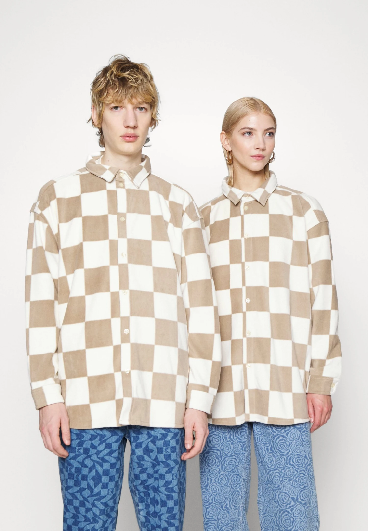 YOURTURN Unisex - Overhemdblouse - Beige 1 YOURTURN Unisex - Overhemdblouse - Beige