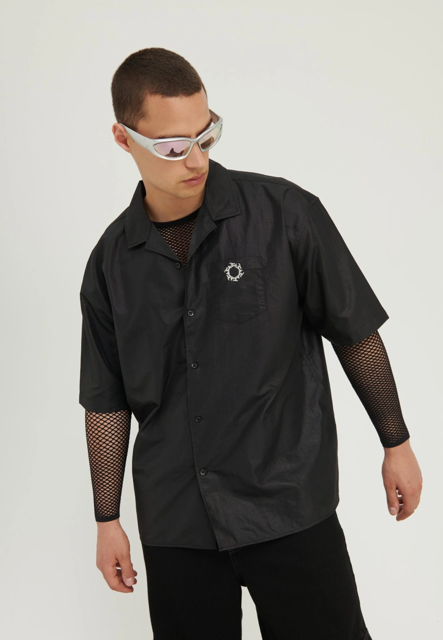 YOURTURN Unisex - Overhemdblouse - Black 1 YOURTURN Unisex - Overhemdblouse - Black