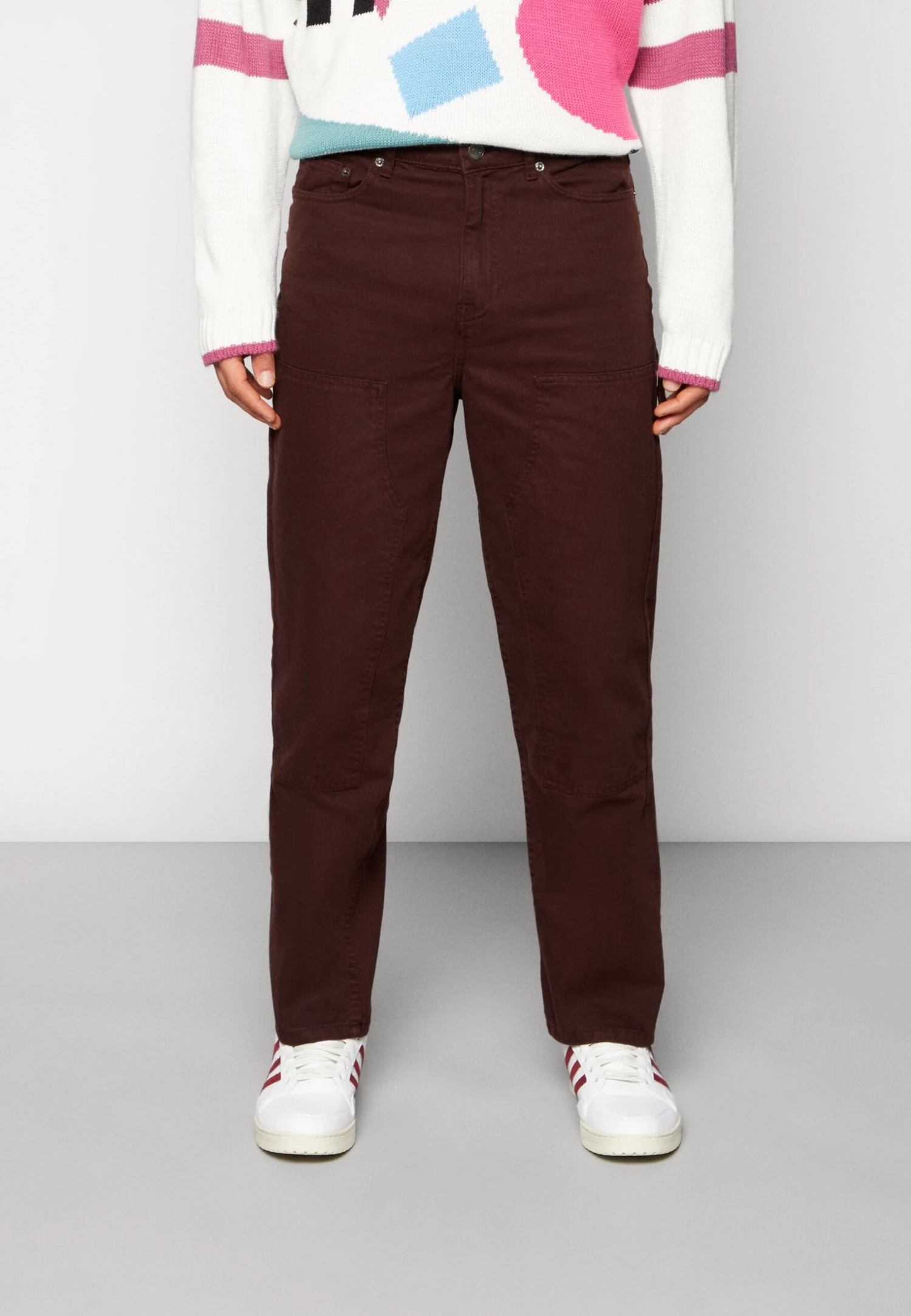 YOURTURN Workwear Unisex - Relaxed Fit Jeans - Brown 1 YOURTURN Workwear Unisex - Relaxed Fit Jeans - Brown