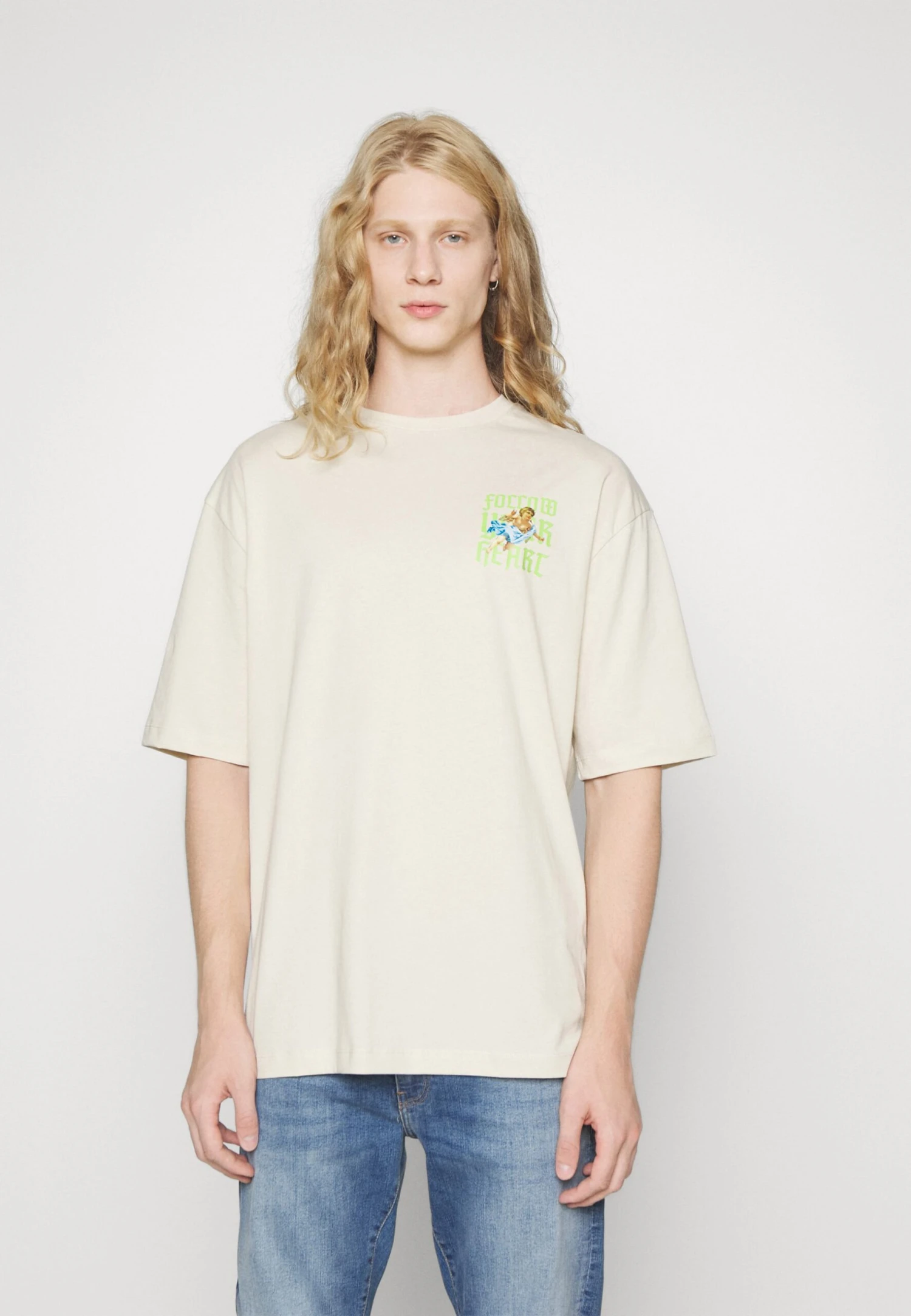 YOURTURN Unisex - T-Shirt Print - Beige 1 YOURTURN Unisex - T-Shirt Print - Beige