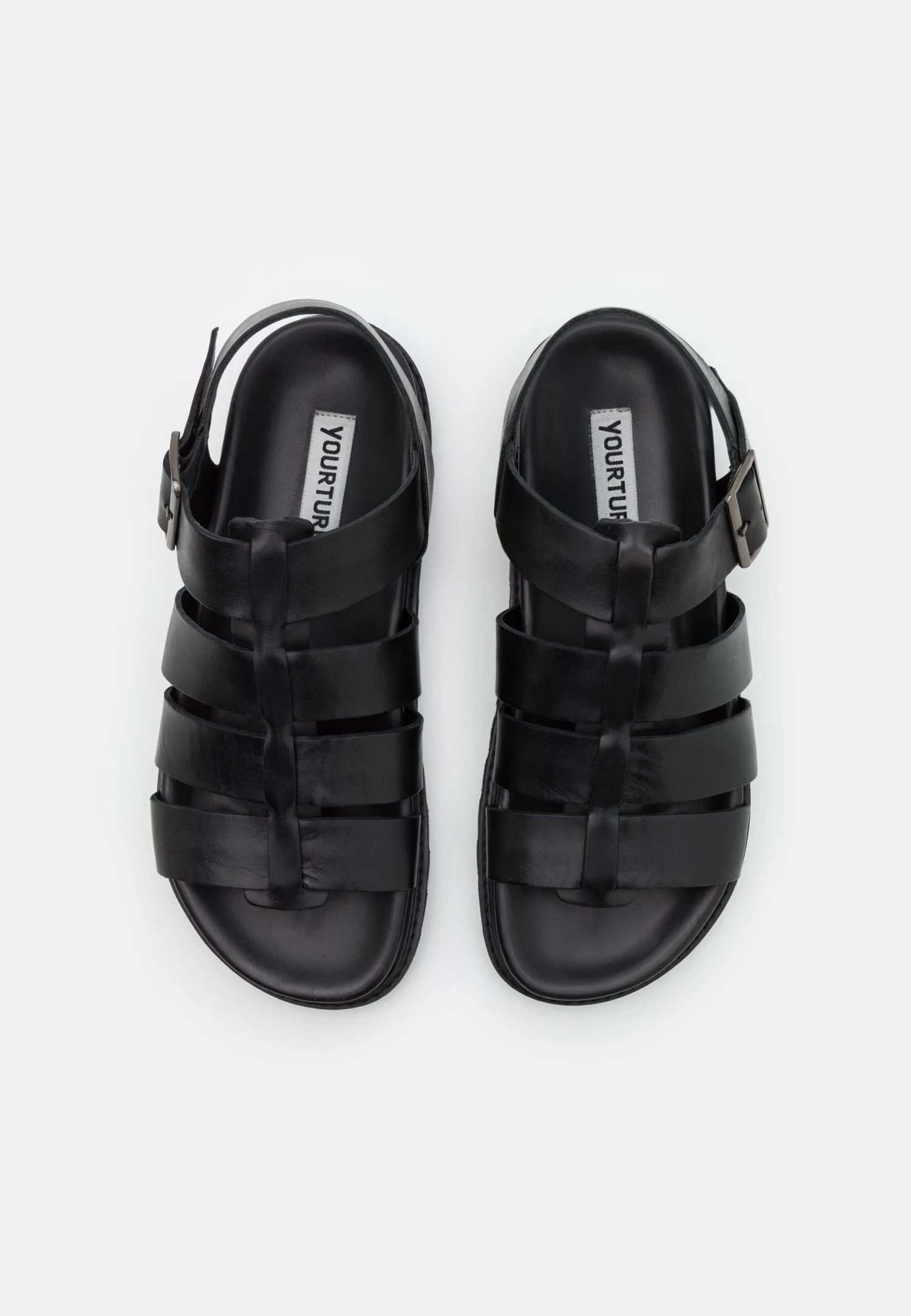 YOURTURN Leather Unisex- Sandalen - Black 4 YOURTURN Leather Unisex- Sandalen - Black - Afbeelding 4