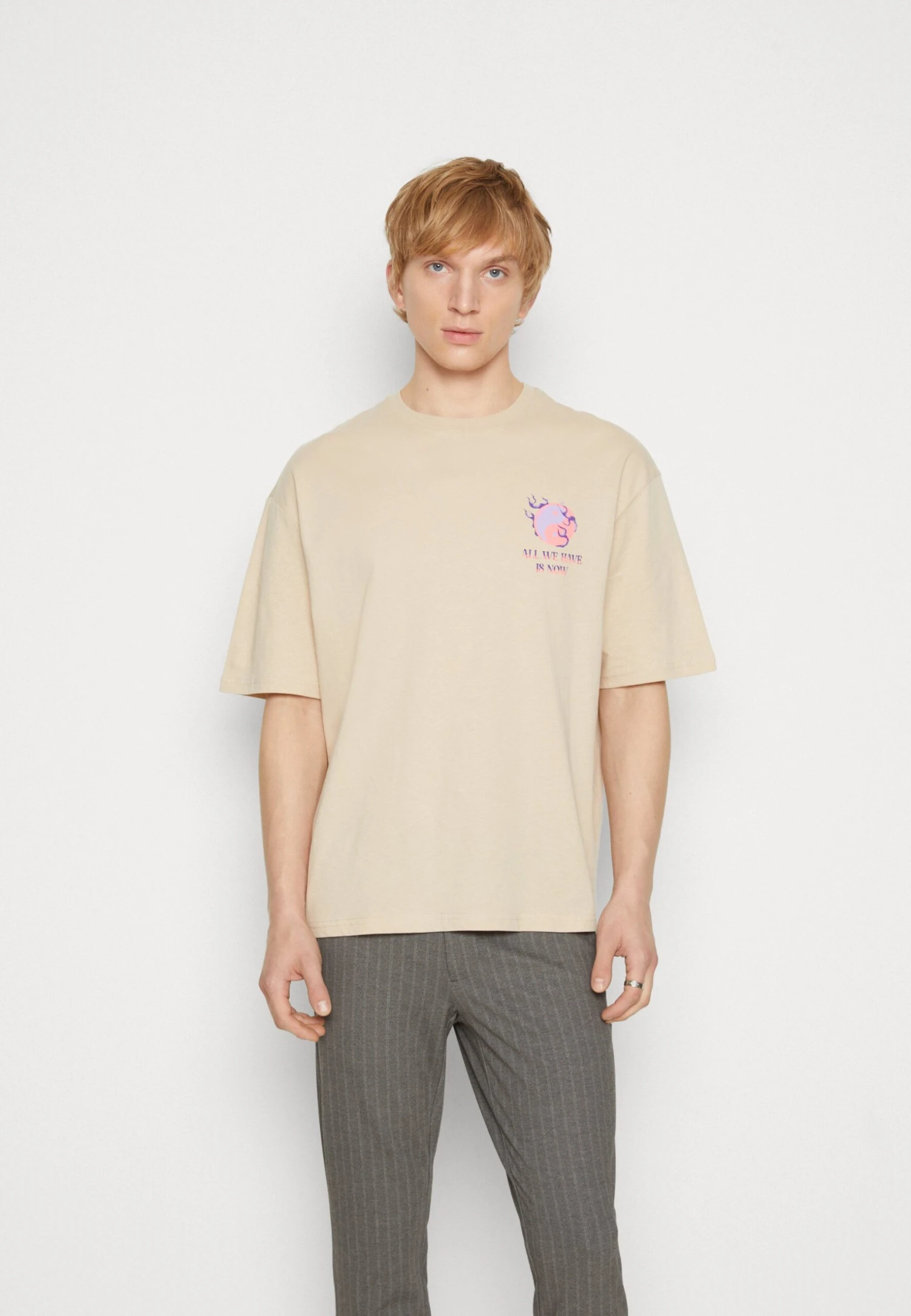 YOURTURN Graphic Tee Unisex - T-Shirt Print - Beige 1 YOURTURN Graphic Tee Unisex - T-Shirt Print - Beige