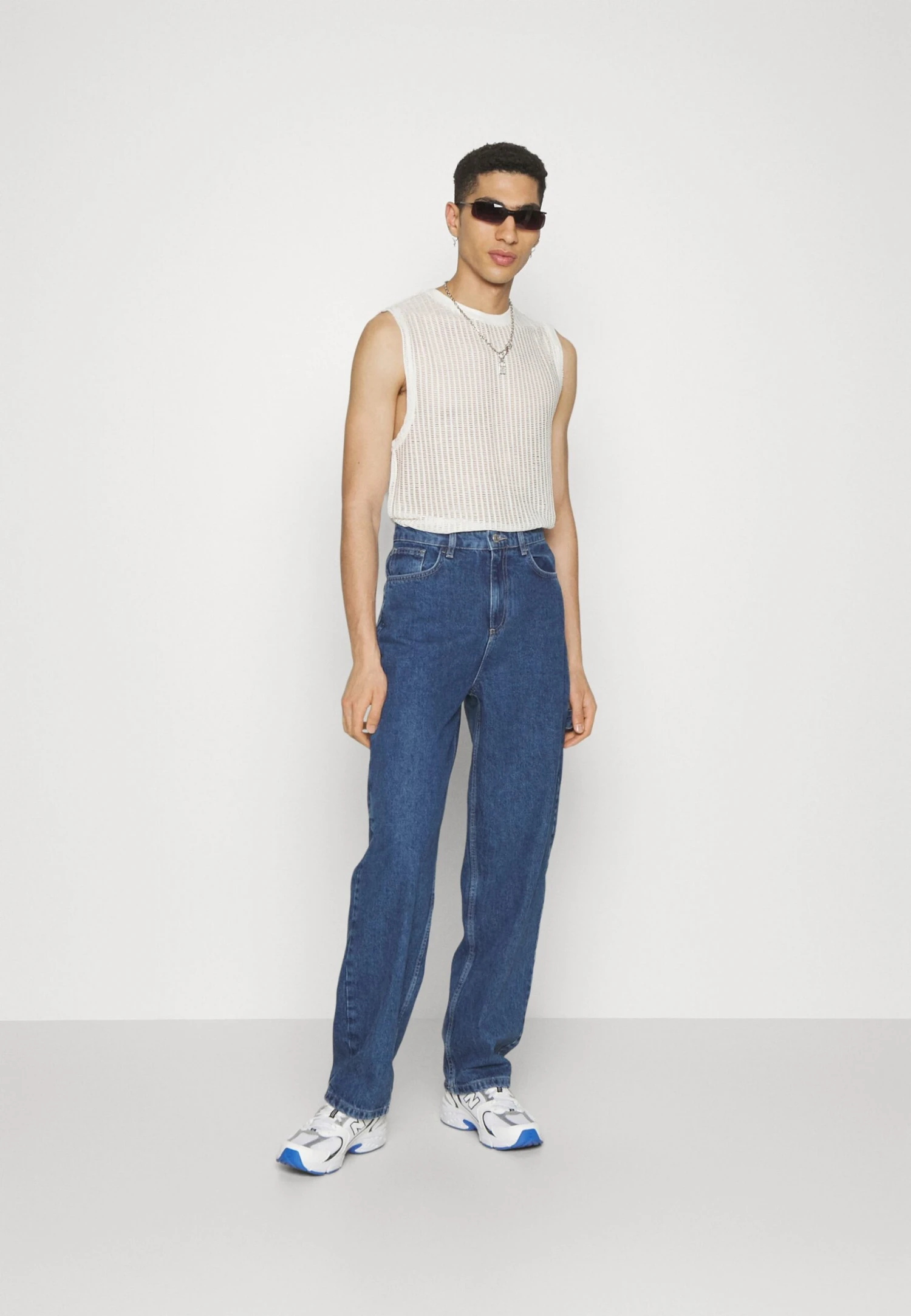 YOURTURN Unisex - Relaxed Fit Jeans - Dark Blue Denim 2 YOURTURN Unisex - Relaxed Fit Jeans - Dark Blue Denim - Afbeelding 2