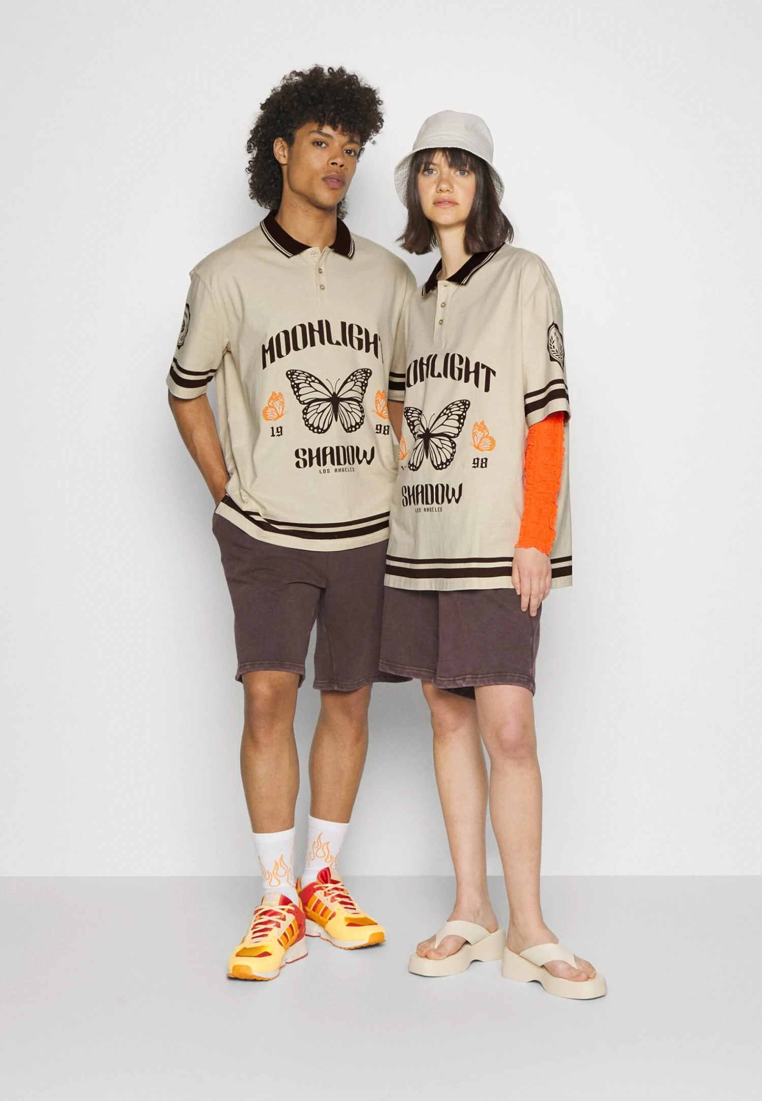 YOURTURN Unisex - Poloshirt - Off-White 2 YOURTURN Unisex - Poloshirt - Off-White - Afbeelding 2