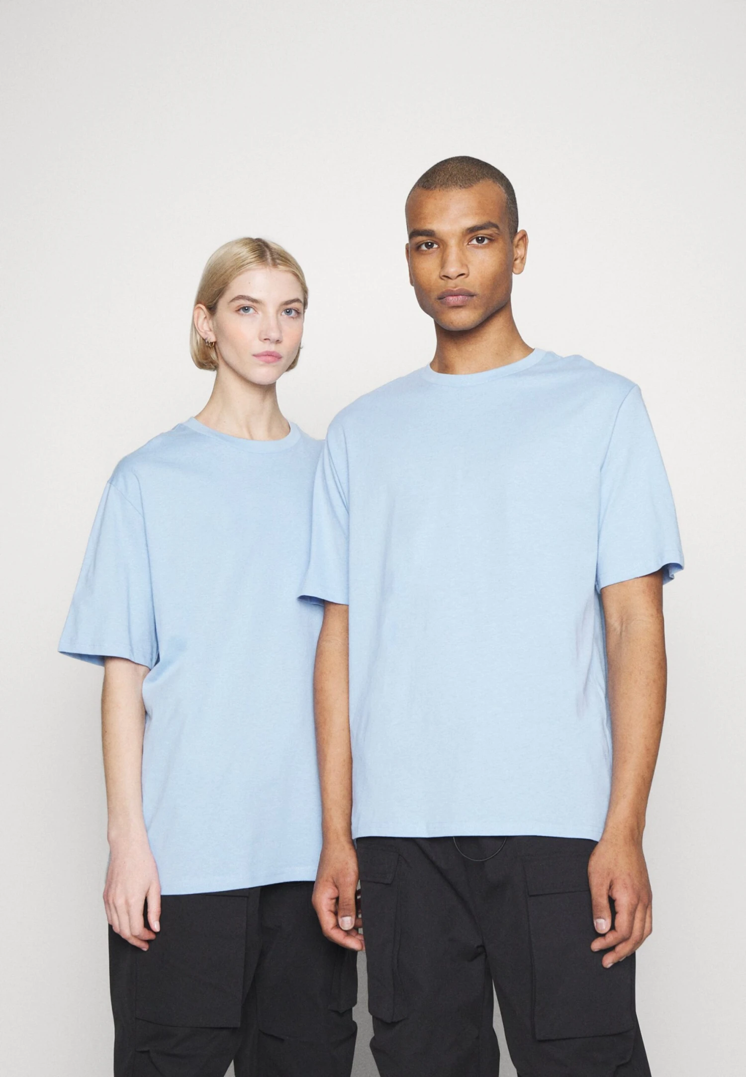 YOURTURN 3Pack Unisex - T-Shirt Basic - Light Blue/Grey/Pink 4 YOURTURN 3Pack Unisex - T-Shirt Basic - Light Blue/Grey/Pink - Afbeelding 4