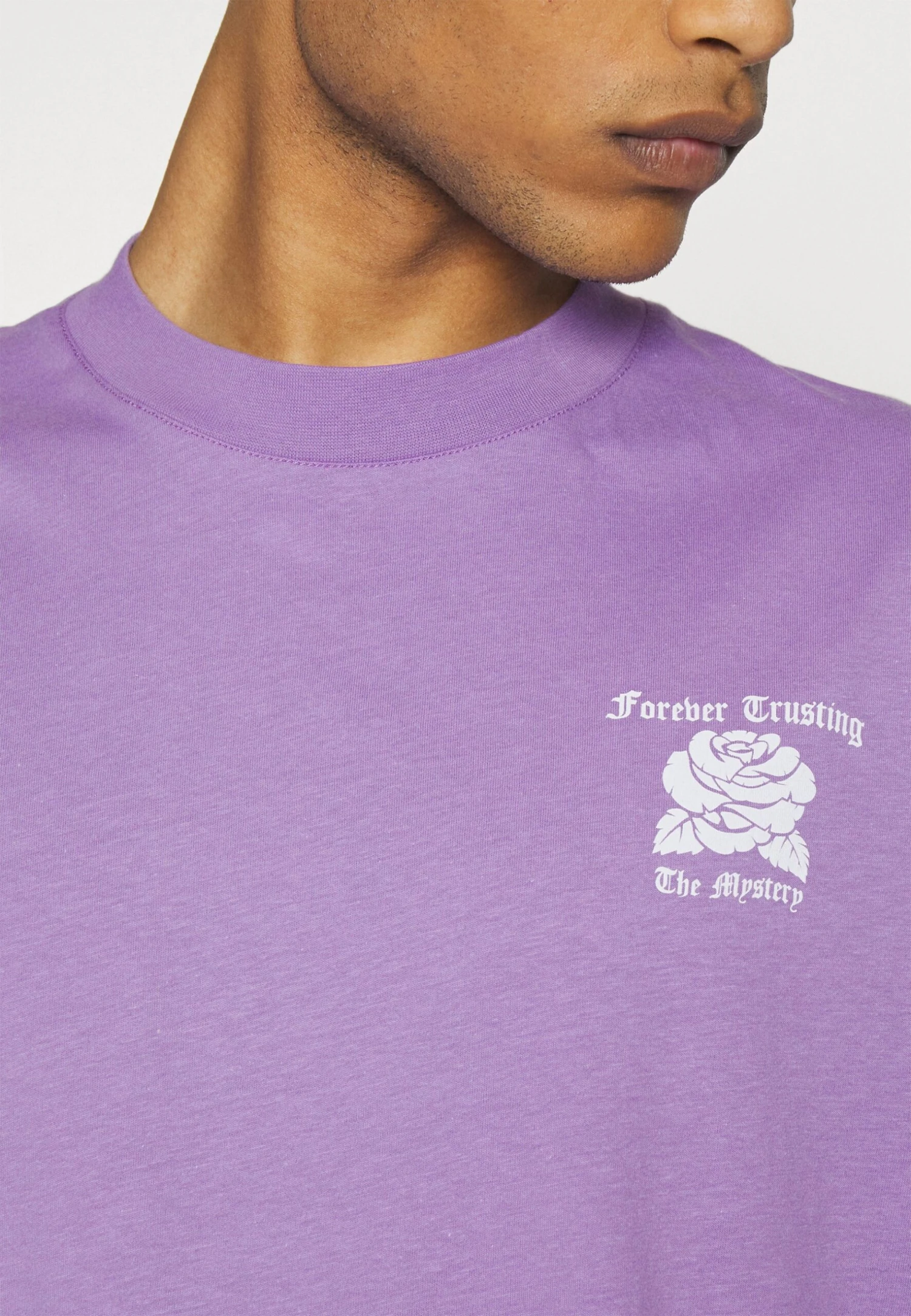 YOURTURN Unisex - T-Shirt Print - Lilac 7 YOURTURN Unisex - T-Shirt Print - Lilac - Afbeelding 7