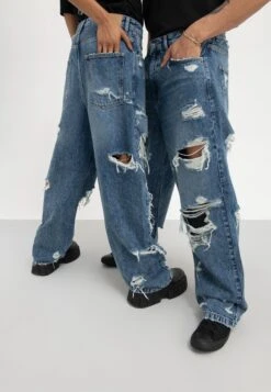 YOURTURN Unisex - Relaxed Fit Jeans - Light Blue Denim 9 YOURTURN Unisex - Relaxed Fit Jeans - Light Blue Denim -YOURTURN Verkoopwinkel f02b5a86a60a43f285c66bf0972136a0