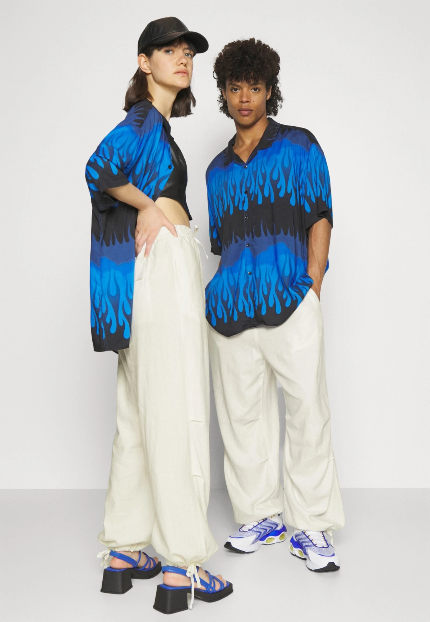 YOURTURN Genderless Parachute Unisex - Broek - White 4 YOURTURN Genderless Parachute Unisex - Broek - White - Afbeelding 4