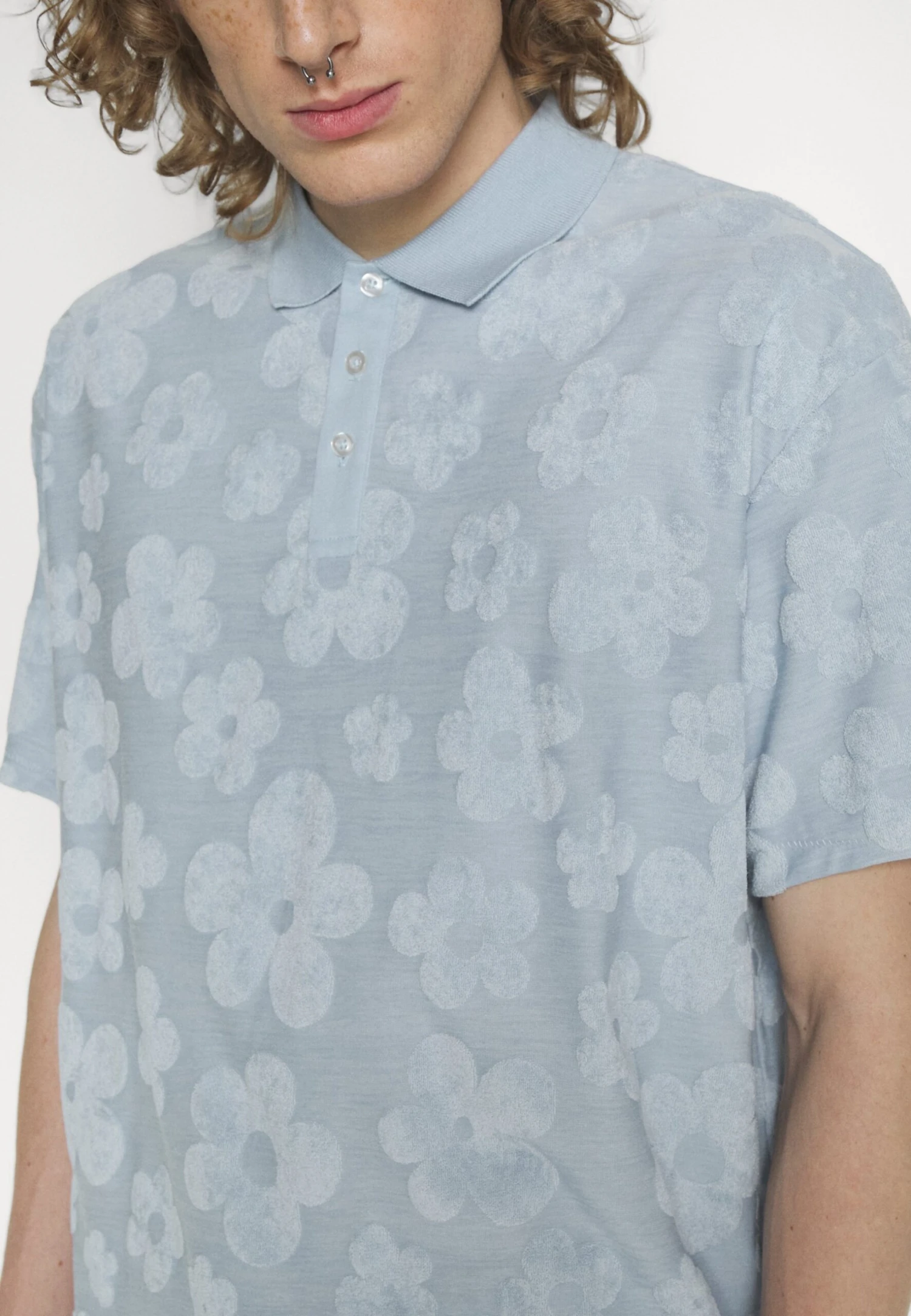 YOURTURN Towelingyt- Poloshirt - 501 - Light Blue 5 YOURTURN Towelingyt- Poloshirt - 501 - Light Blue - Afbeelding 5