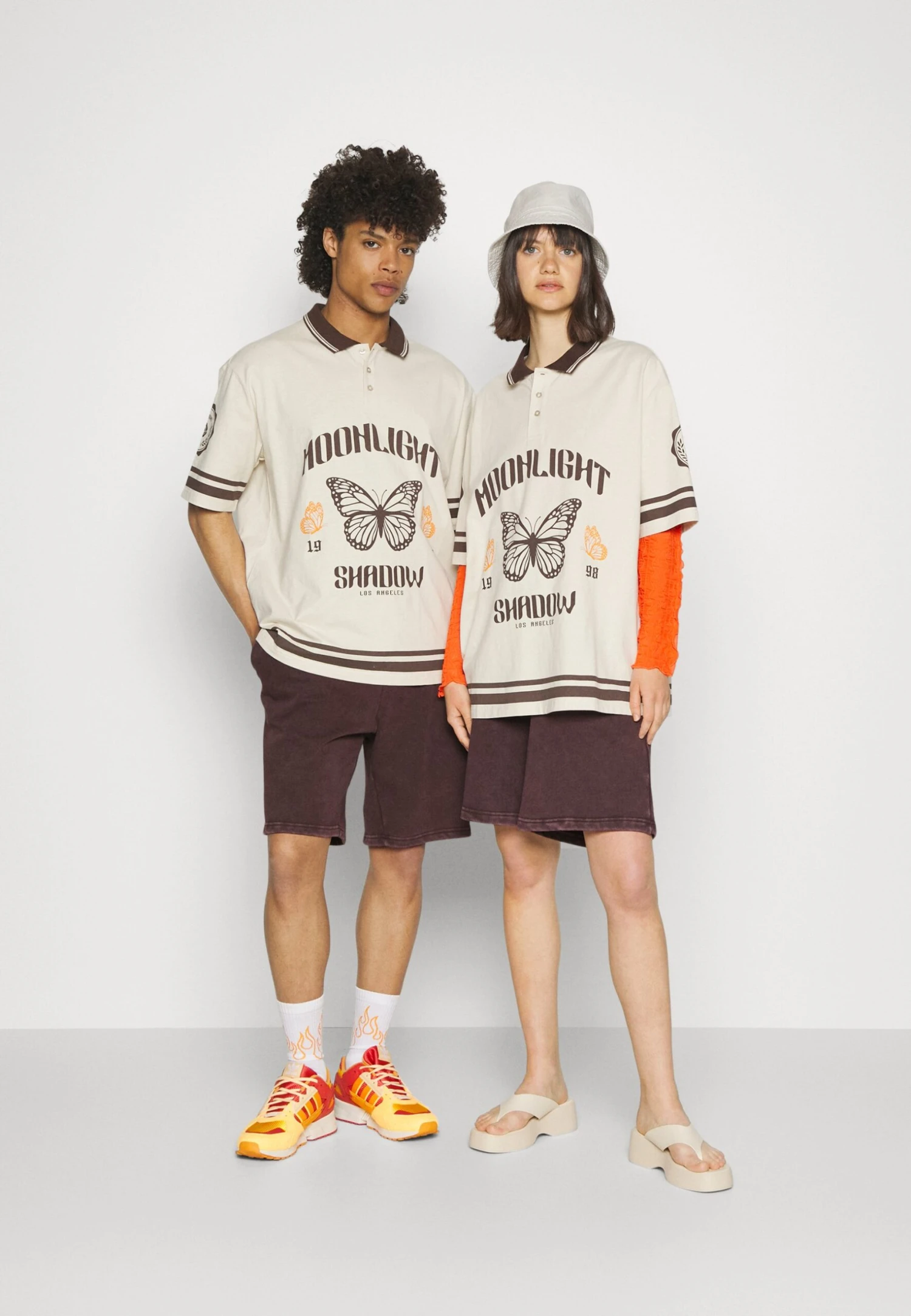 YOURTURN Unisex - Shorts - Dark Brown 2 YOURTURN Unisex - Shorts - Dark Brown - Afbeelding 2