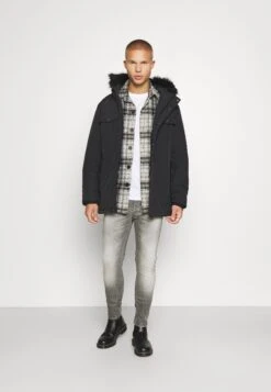 YOURTURN 3Pack Unisex - T-Shirt Basic - Black/Light Grey/White