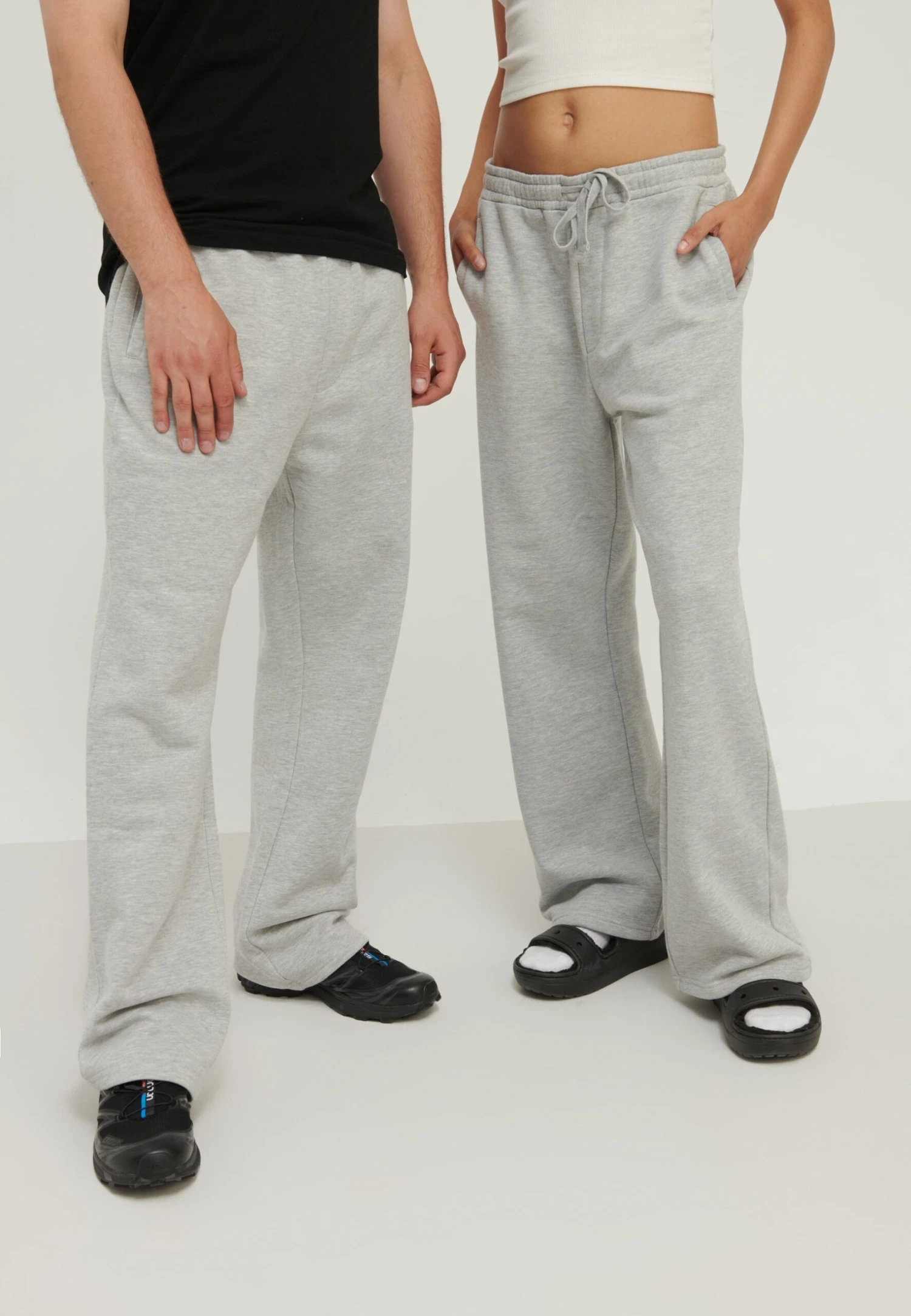 YOURTURN Unisex - Trainingsbroek - Mottled Light Grey 1 YOURTURN Unisex - Trainingsbroek - Mottled Light Grey